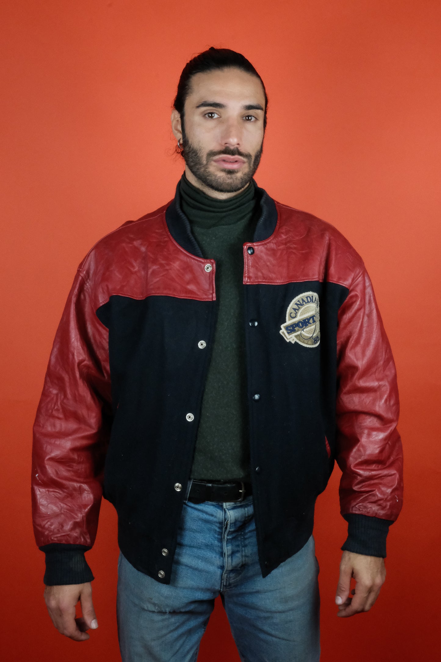 Varsity Jacket 'L' Canadian Sport Fishing 10th Anniversary '85-'95 - vintage clothing clochard92.com
