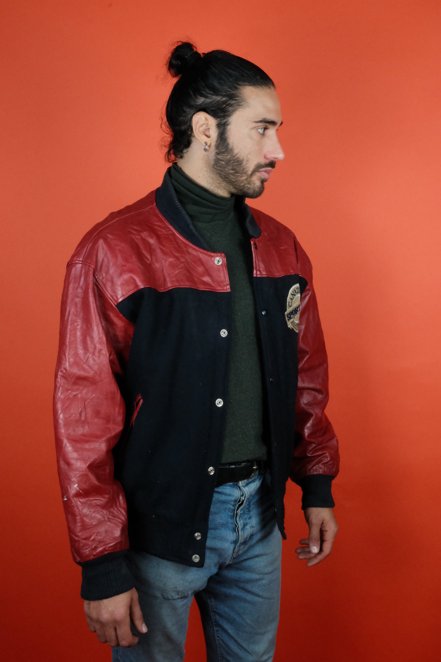Varsity Jacket 'L' Canadian Sport Fishing 10th Anniversary '85-'95 - vintage clothing clochard92.com
