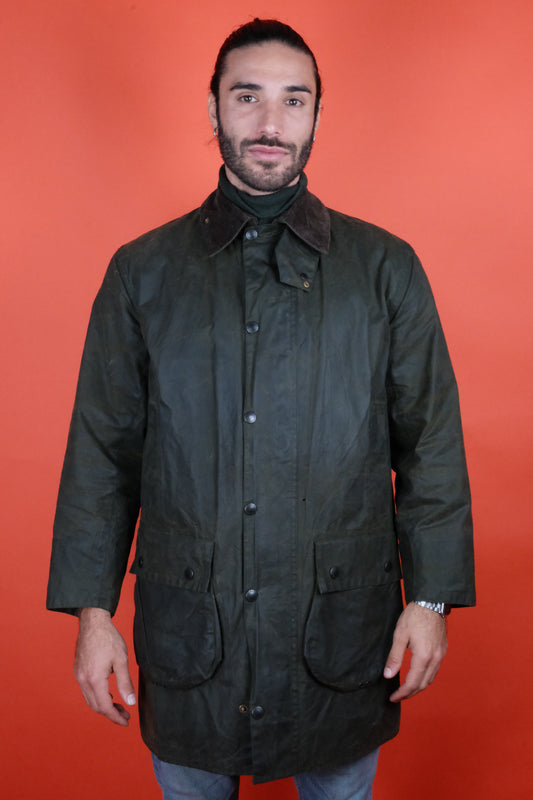 Barbour Border Wax Jacket 'S-M' C38/97cm - vintage clothing clochard92.com