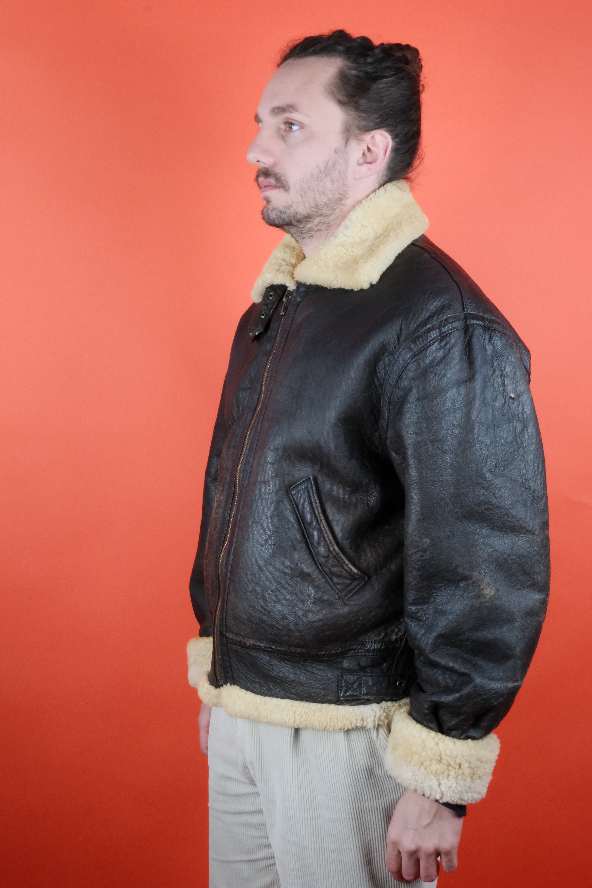 Goldhora B-3 Shearling Jacket - vintage clothing clochard92.com