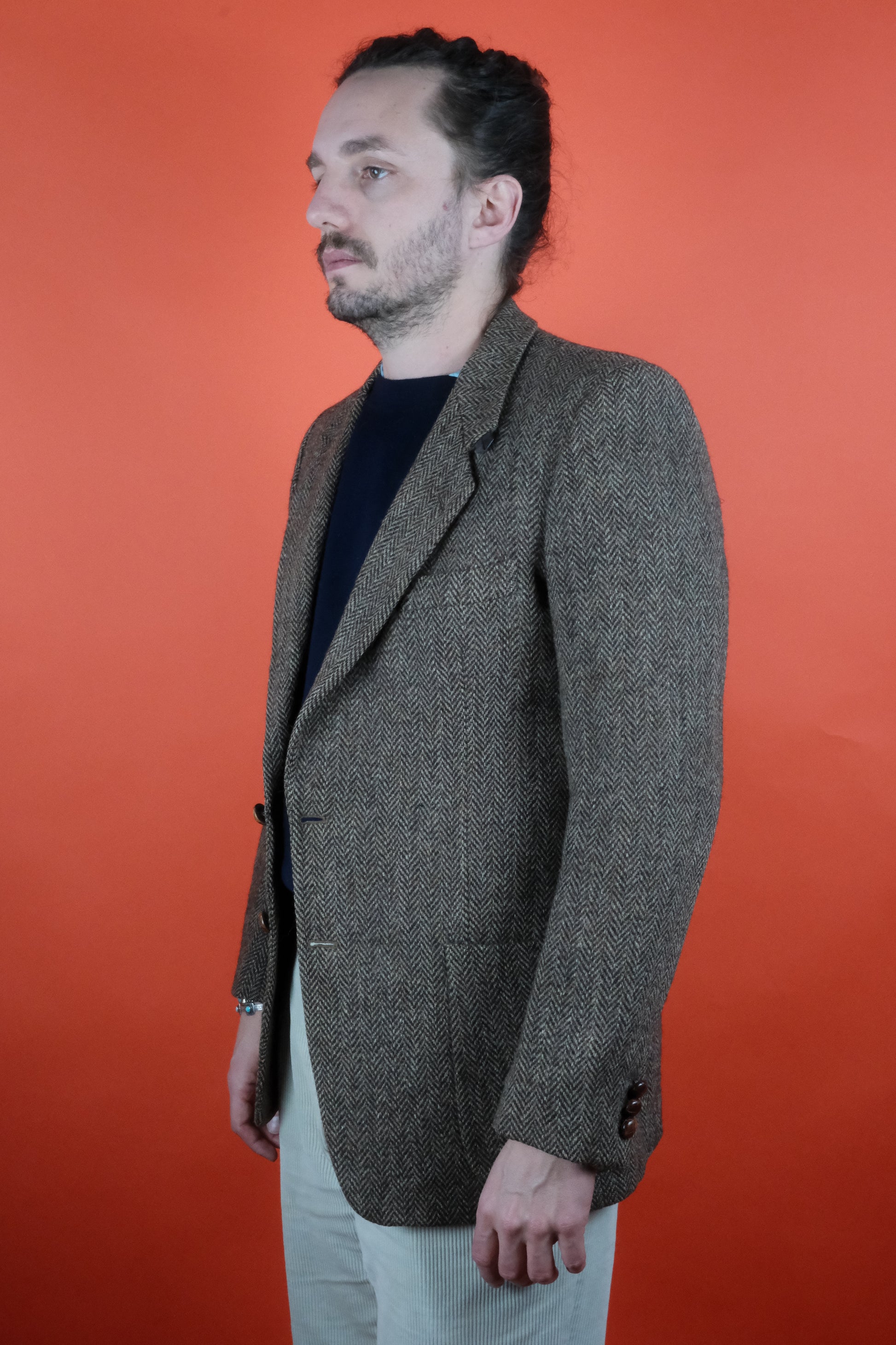 Harris Tweed Wool Suit Jacket '50' - vintage clothing clochard92.com