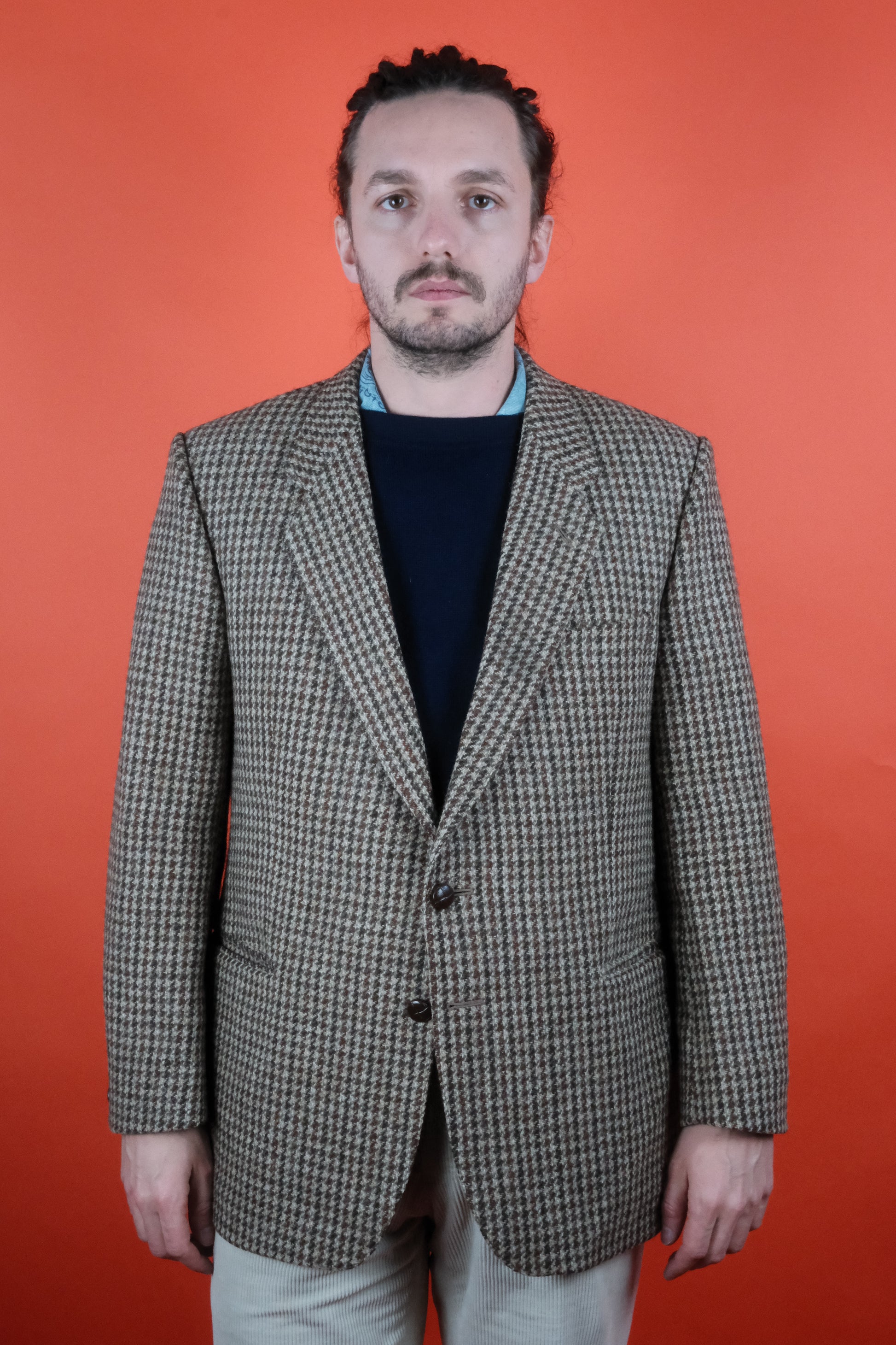 St Michael Harris Tweed Wool Suit Jacket 'L' - vintage clothing clochard92.com