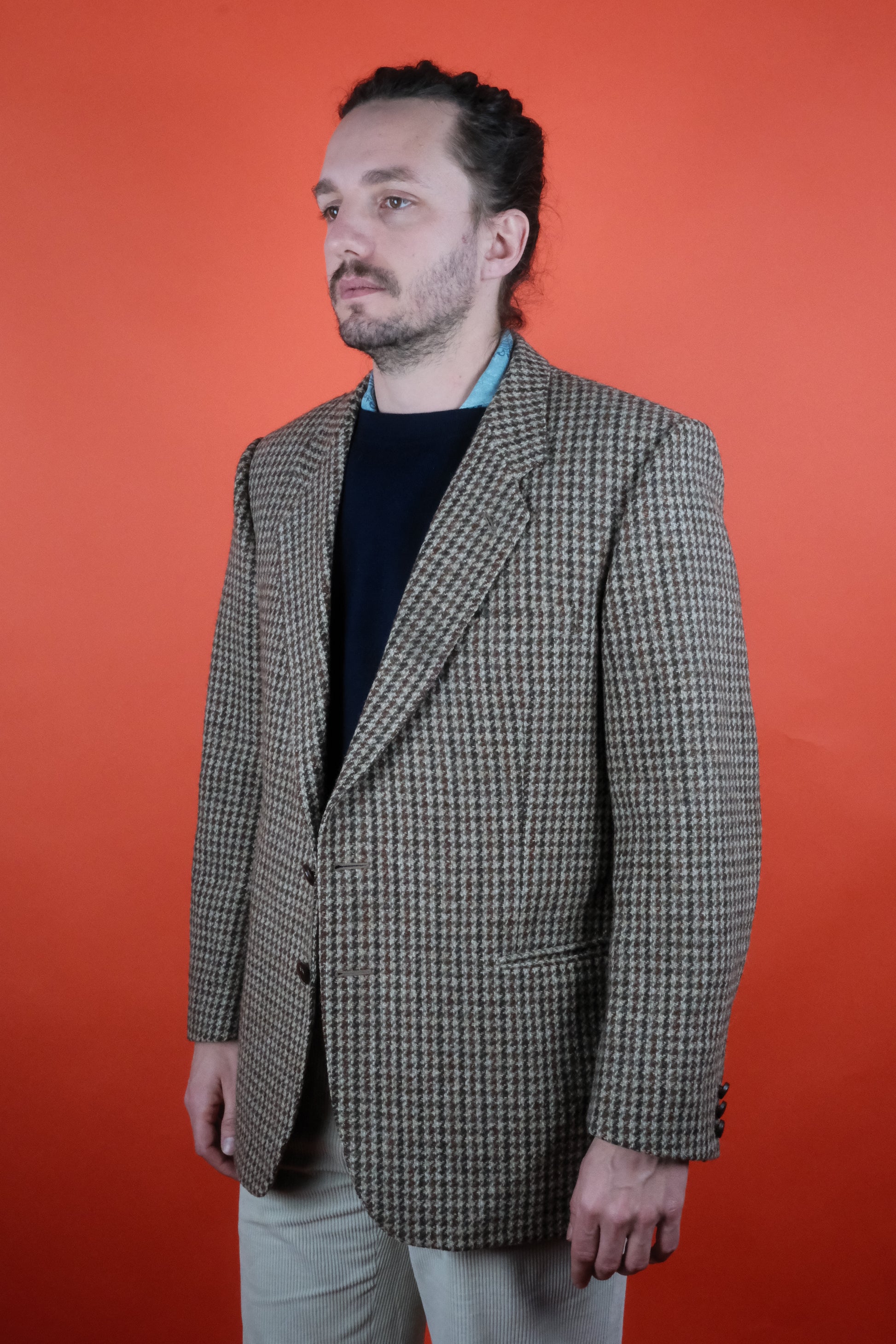St Michael Harris Tweed Wool Suit Jacket 'L' - vintage clothing clochard92.com