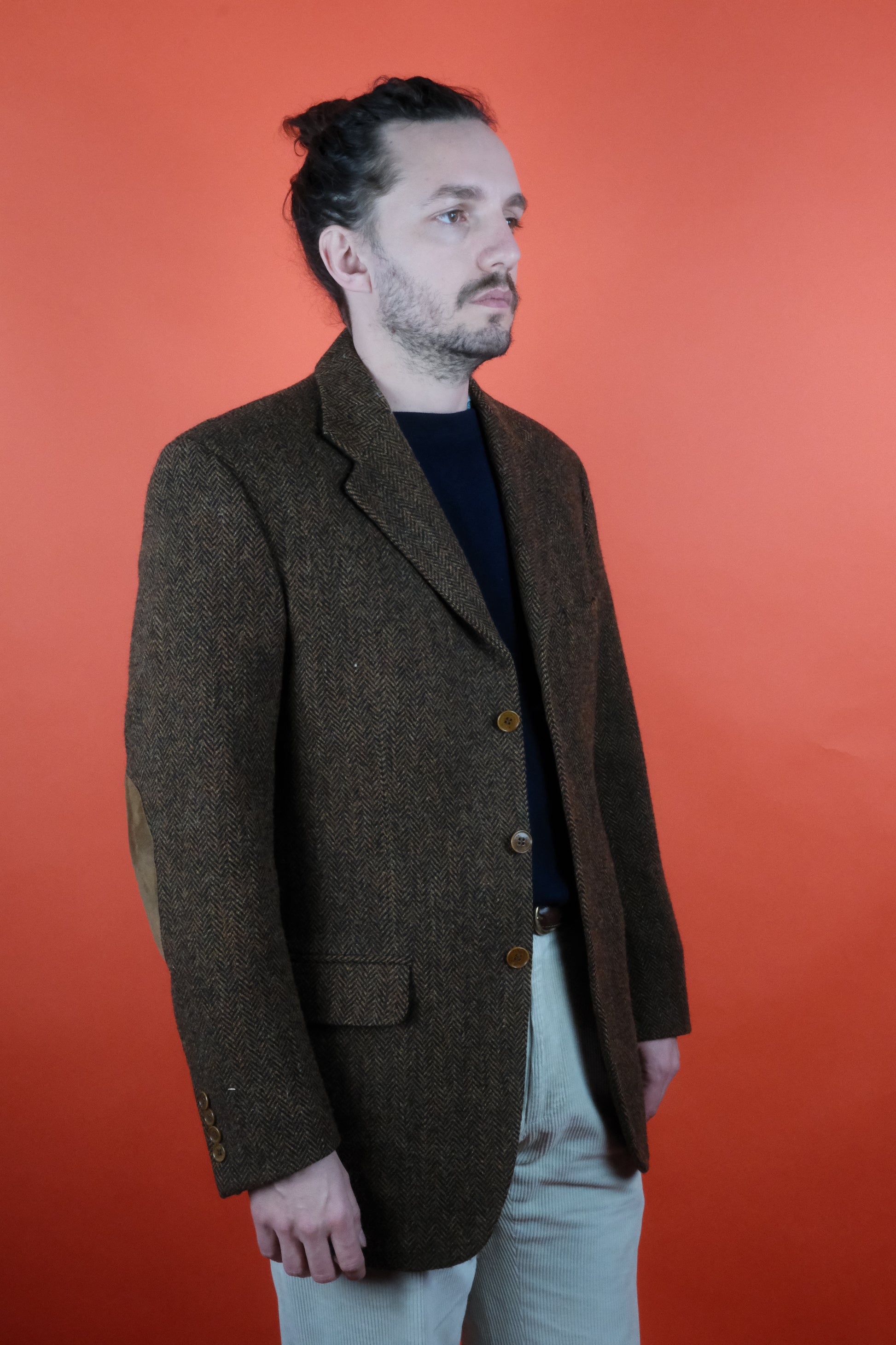 Harris Tweed Wool Suit Jacket 'L' 50C - vintage clothing clochard92.com