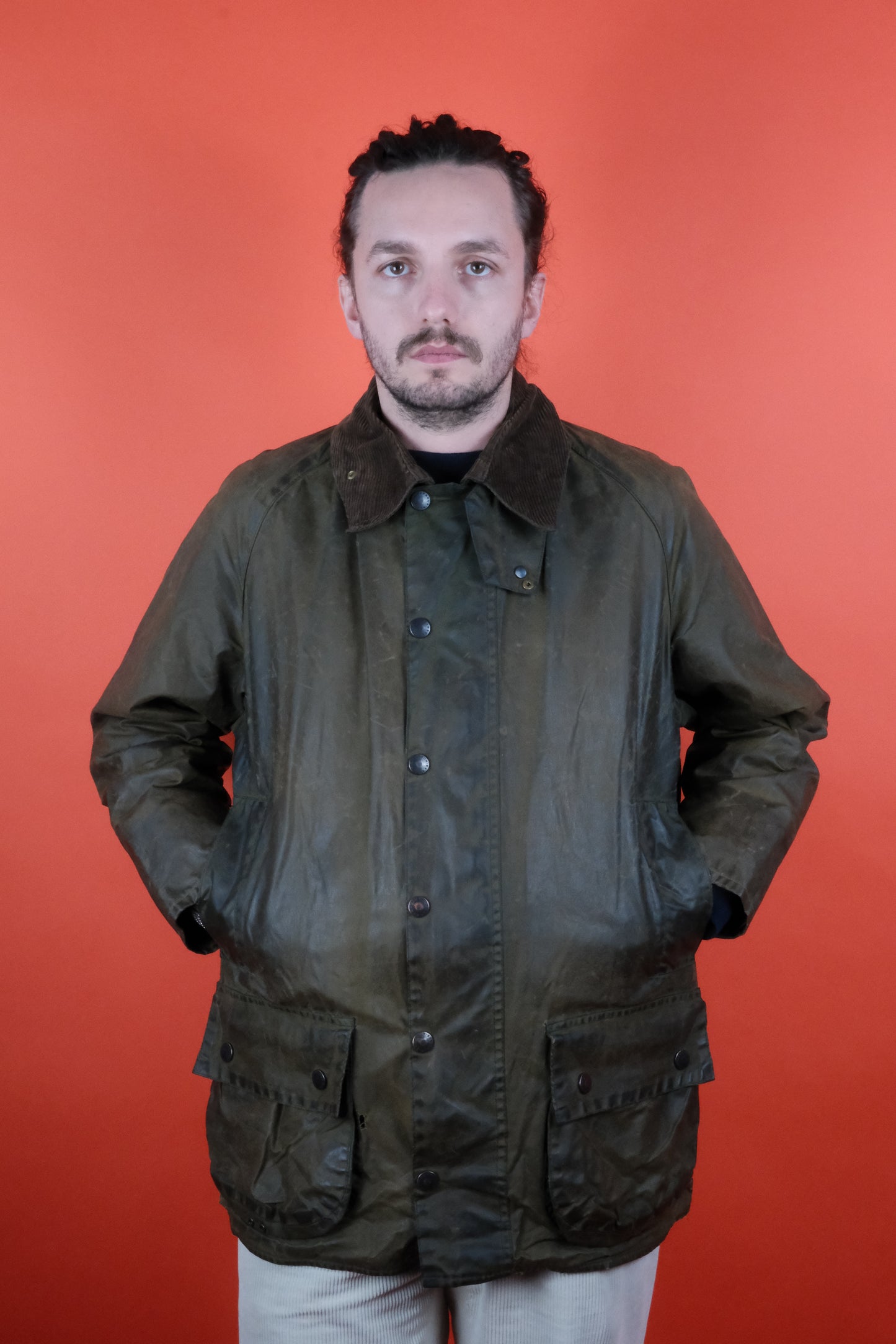 Barbour Beaufort C44/112CM Wax Jacket - vintage clothing clochard92.com