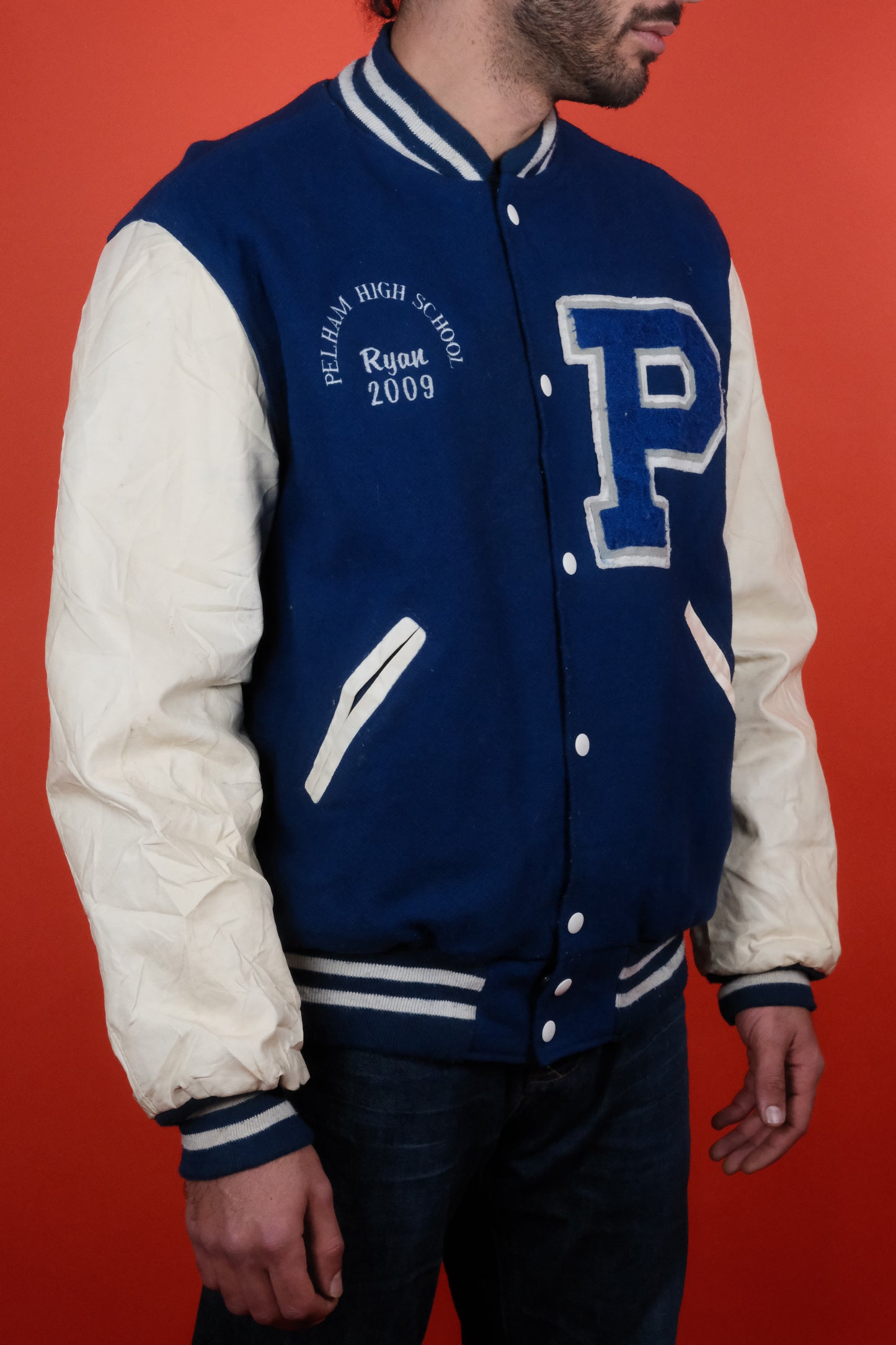 Varsity Jacket 'Pelham High School' XL - vintage clothing clochard92.com