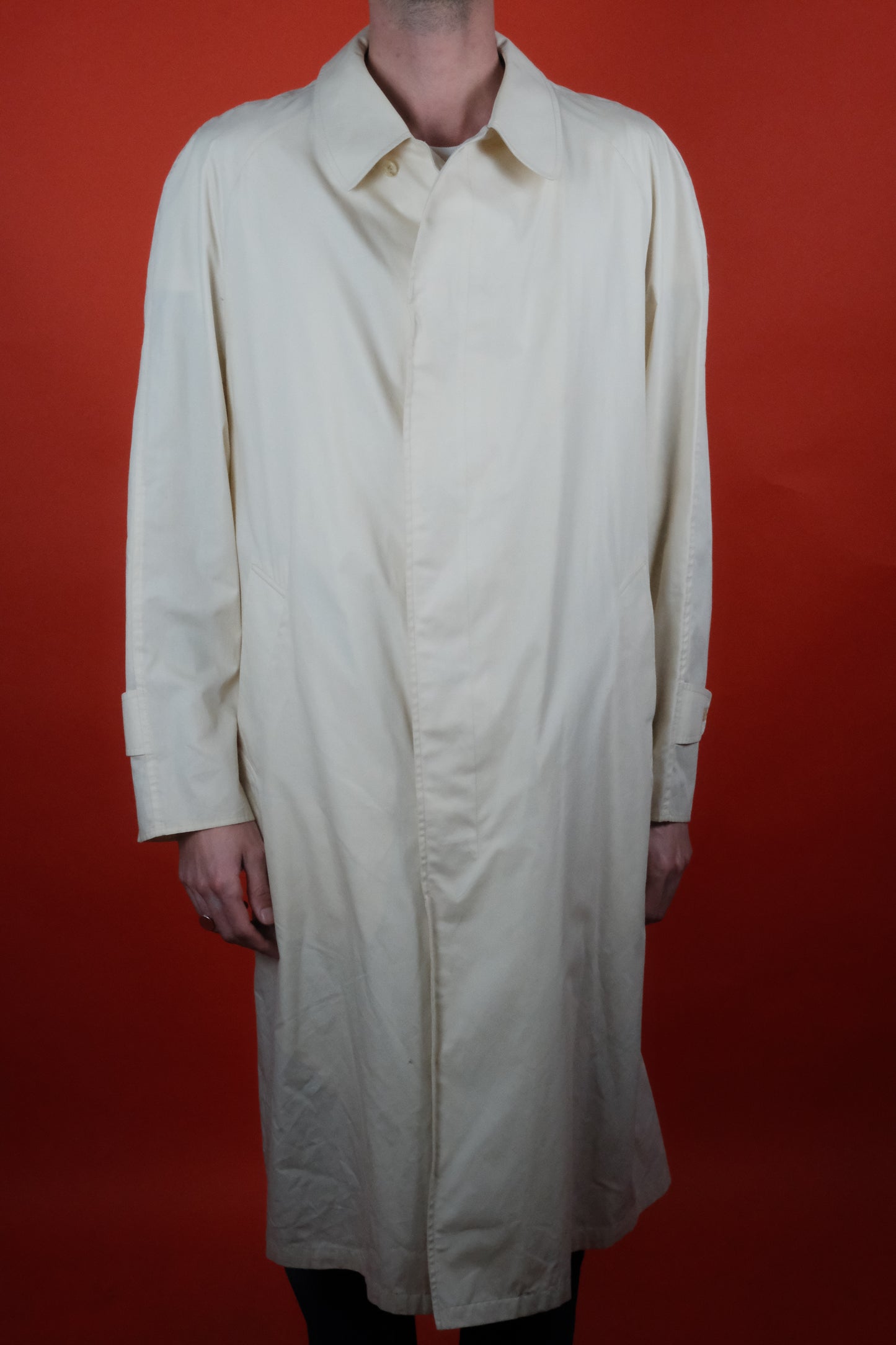 Aquascutum Light Beige Trench Coat 'L' - vintage clothing clochard92.com