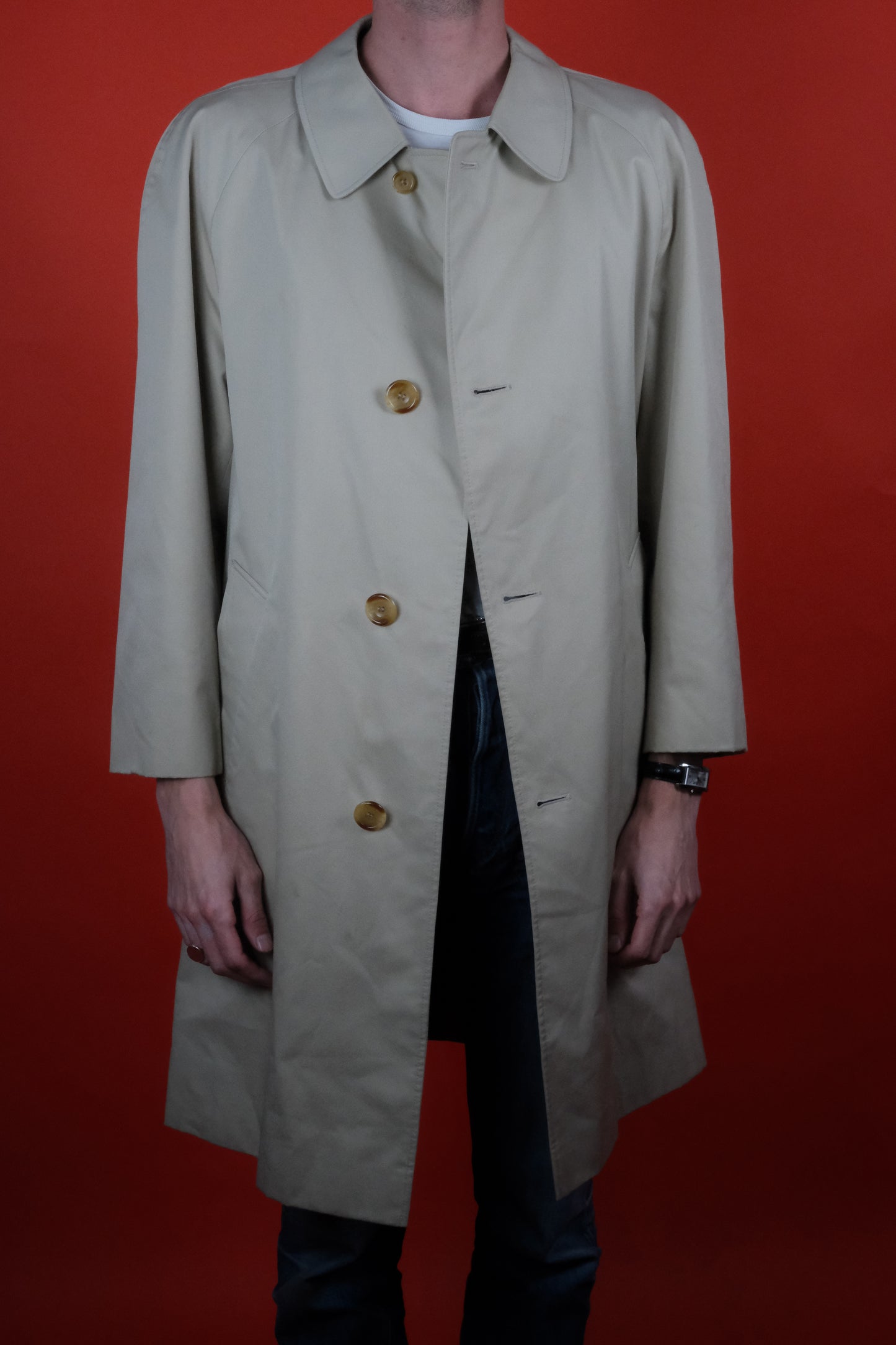 Aquascutum Trench Coat Beige 'L' - vintage clothing clochard92.com