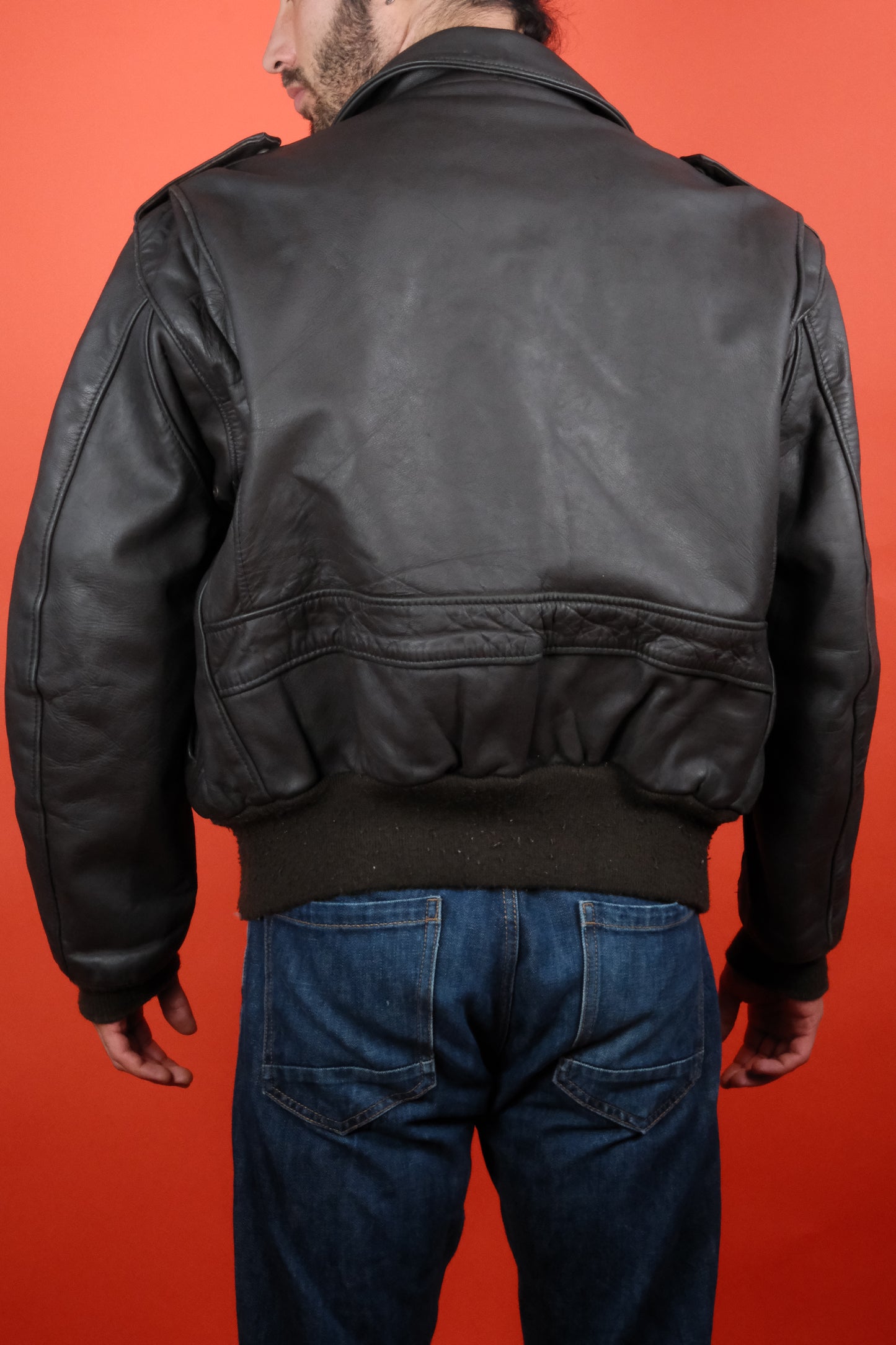 Schott 684SM Leather Jacket Type A-2 'L' - vintage clothing clochard92.com