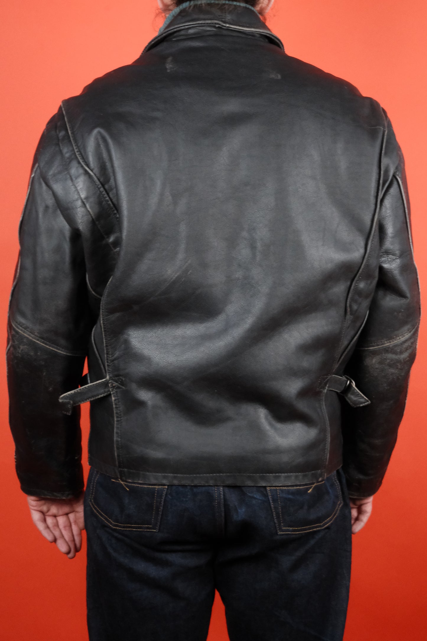 Rifle & Co. Black Leather Jacket 'M' - vintage clothing clochard92.com