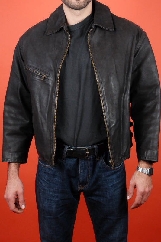 Leather Jacket - vintage clothing clochard92.com