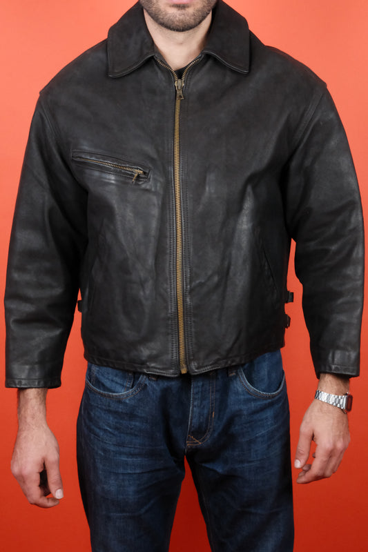 Leather Jacket - vintage clothing clochard92.com