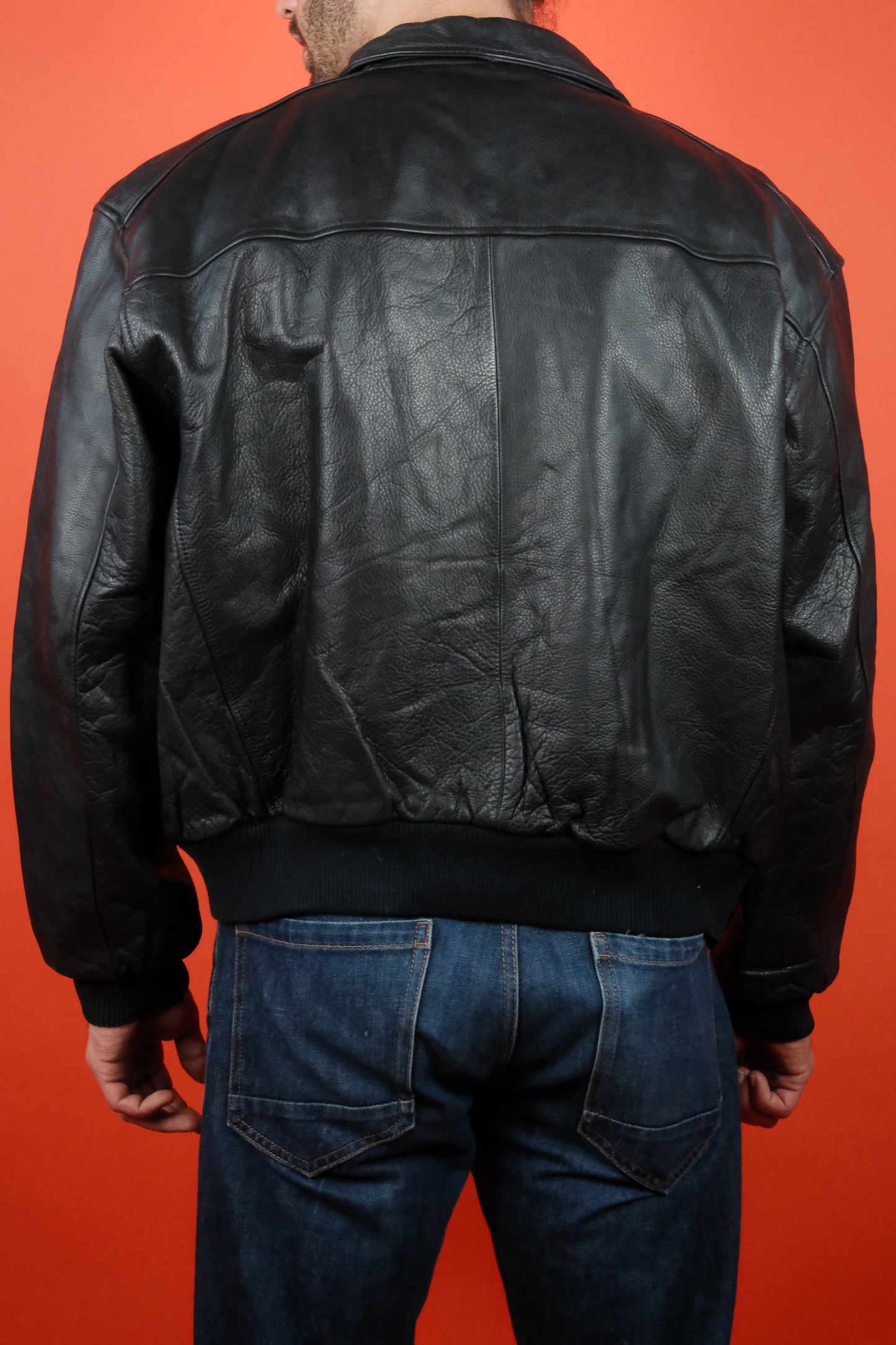 Levi's Black Leather Jacket 'M' - vintage clothing clochard92.com