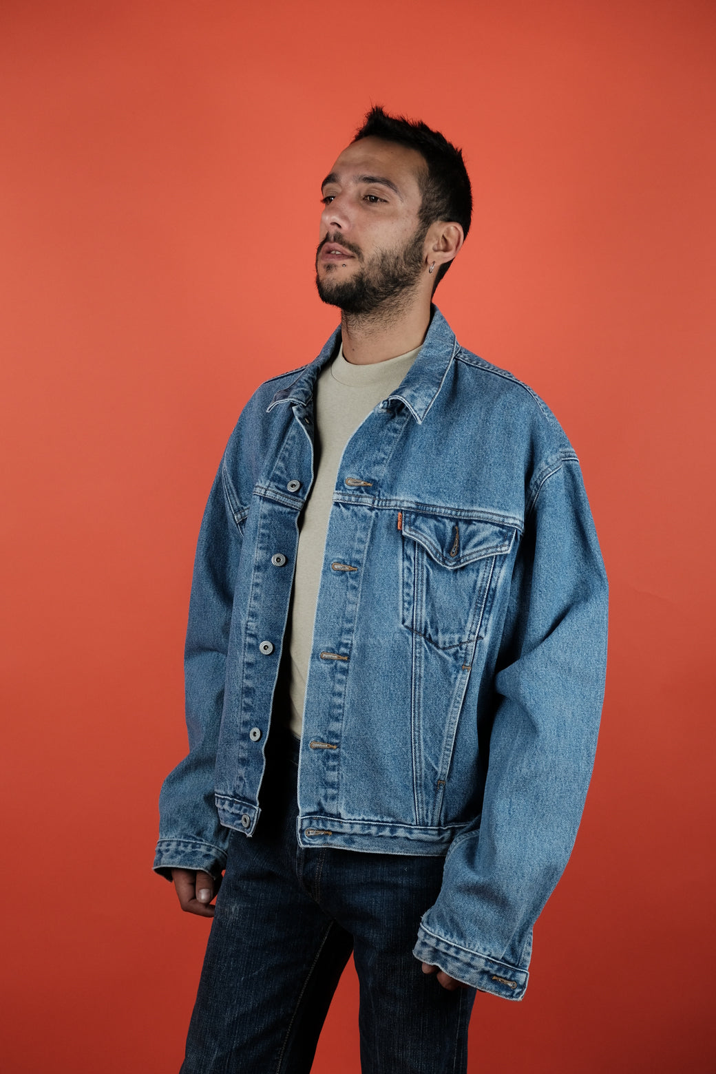 Giacca jeans oversize levis clearance