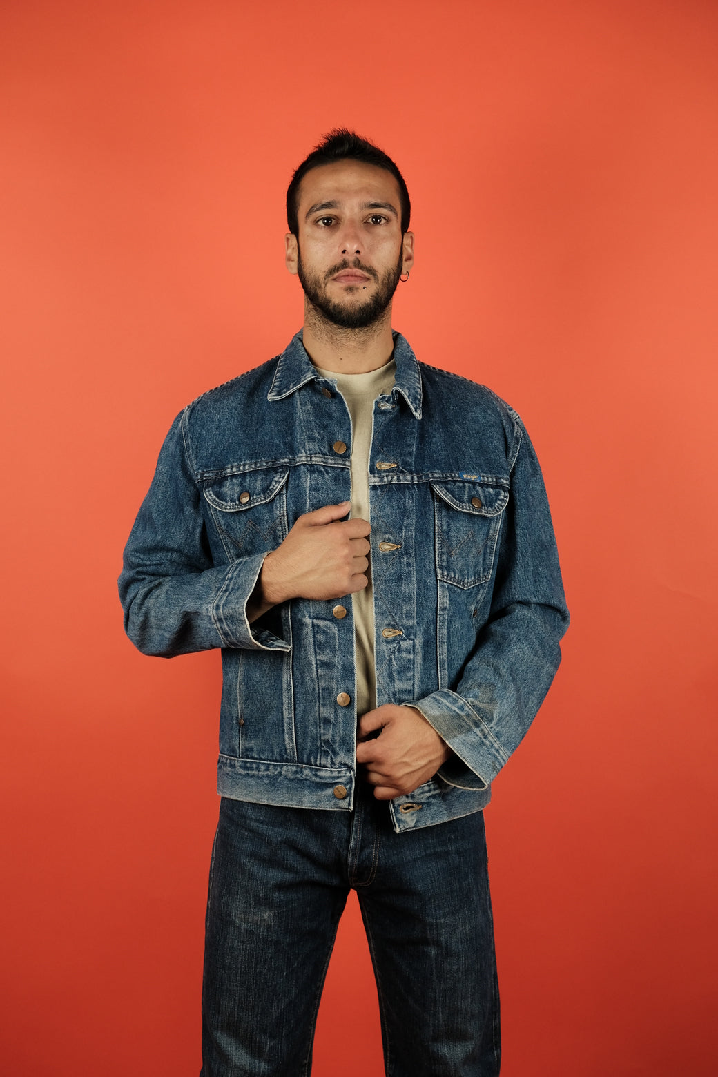 Wrangler Trucker Denim Jacket  - vintage clothing clochard92.com