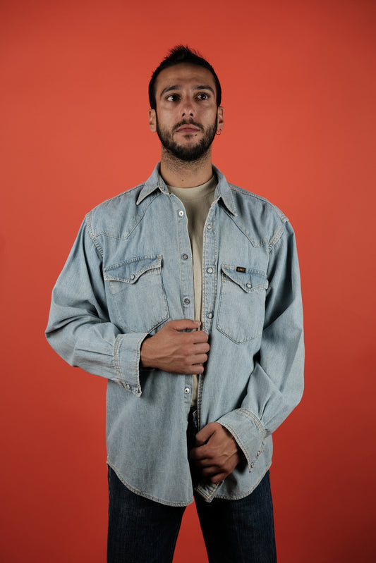 Lee Sanfor Denim Shirt - vintage clothing clochard92.com