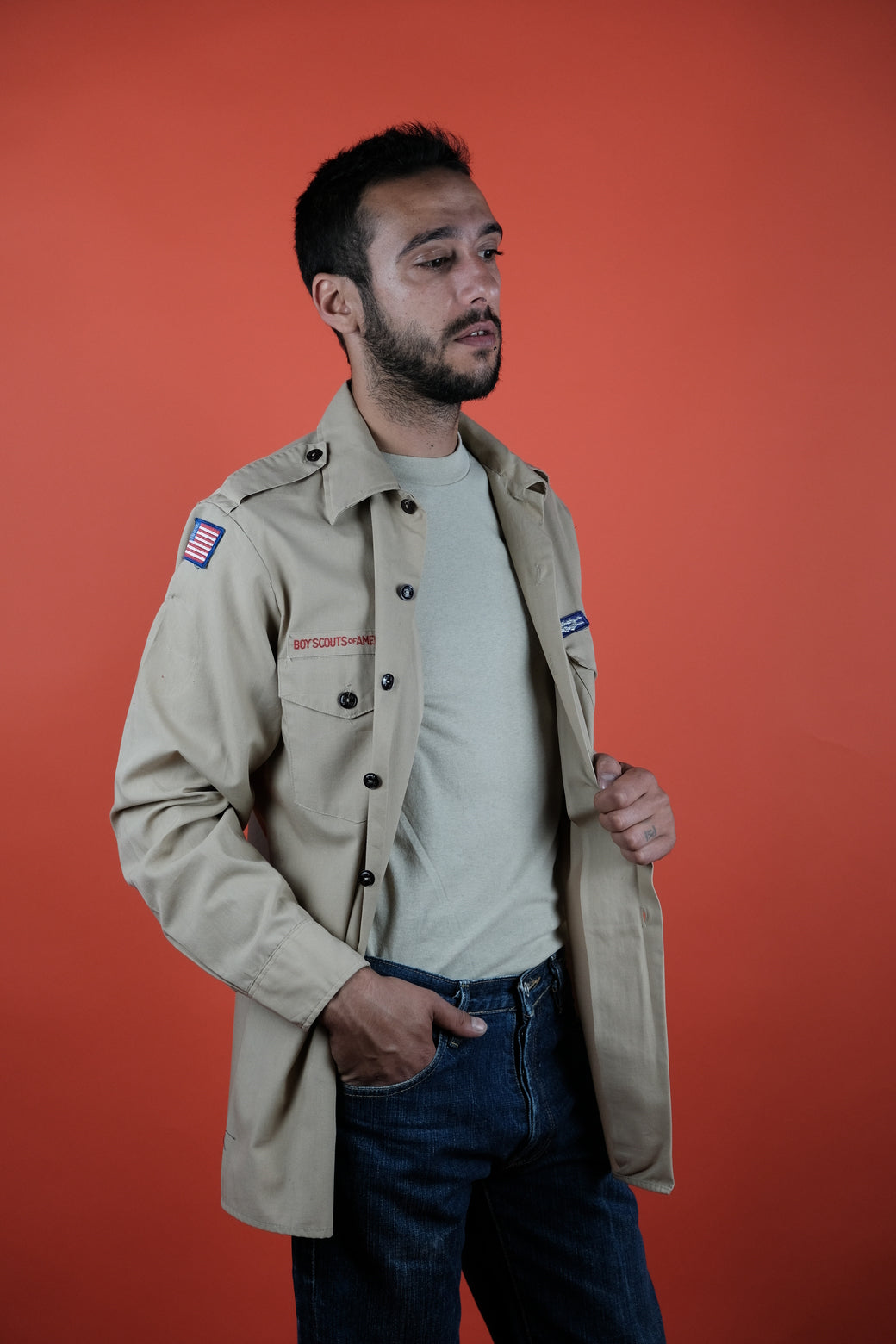 Boy-Scouts of America Shirt Long Sleeves vintage clothing clochard92.com