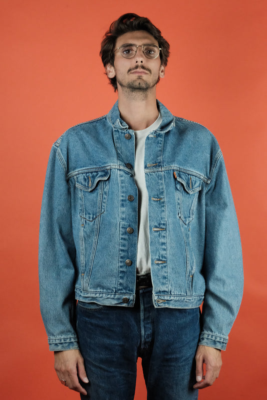 Levis Denim Jacket Orange Tag - vintage clothing clochard92.com