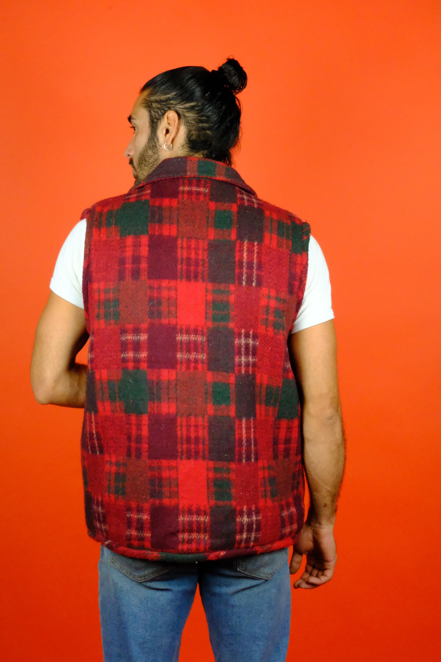 Monza 'Lumberjack' Faux Shearling Vest - vintage clothing clochard92.com