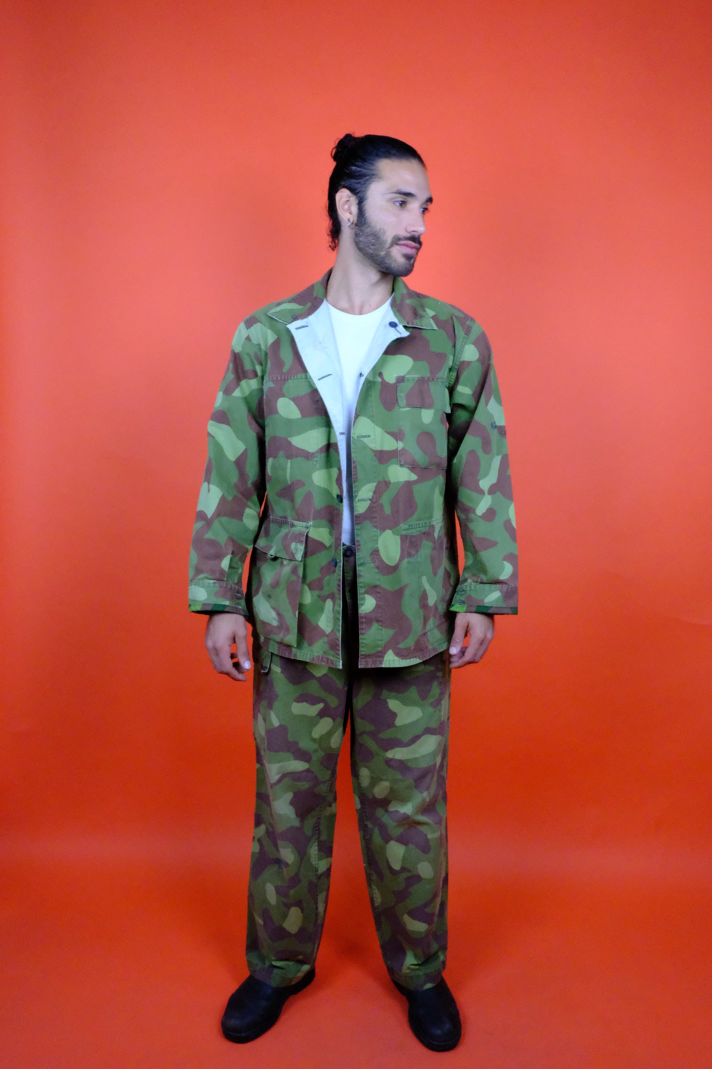 Finnish Military Jacket & Pants Reversible - vintage clothing clochard92.com