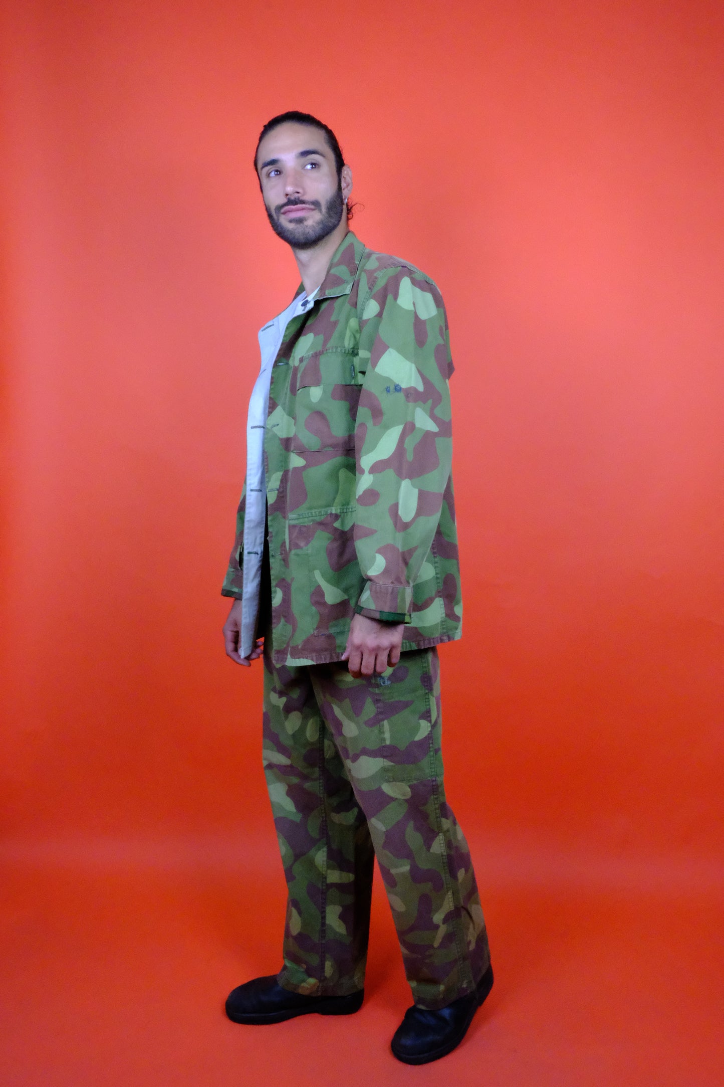 Finnish Military Jacket & Pants Reversible - vintage clothing clochard92.com