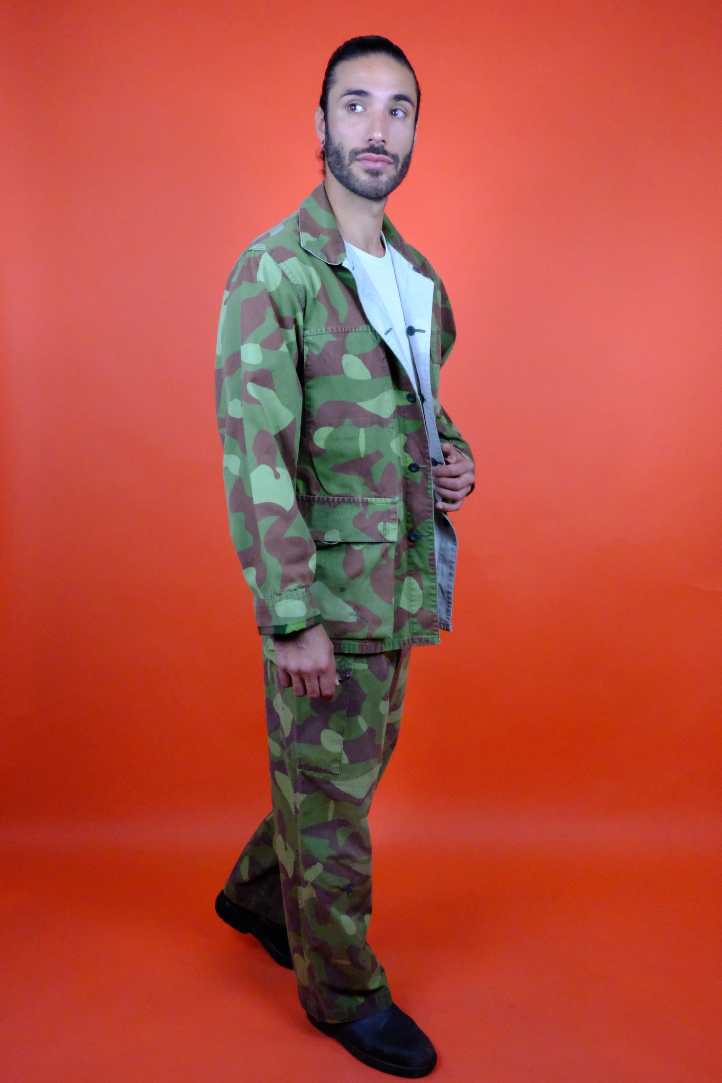 Finnish Military Jacket & Pants Reversible - vintage clothing clochard92.com