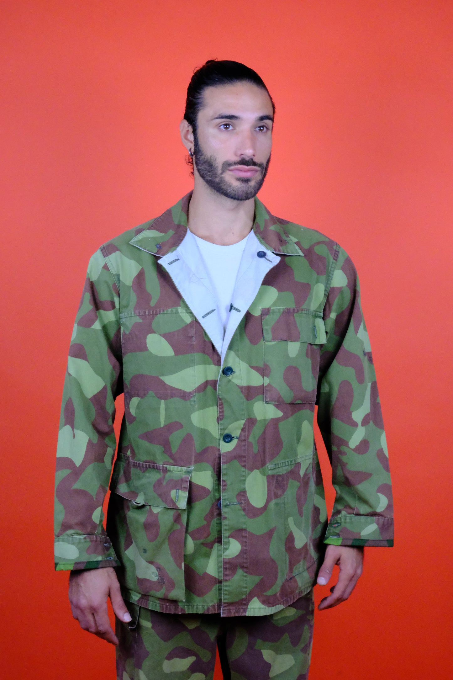 Finnish Military Jacket & Pants Reversible - vintage clothing clochard92.com