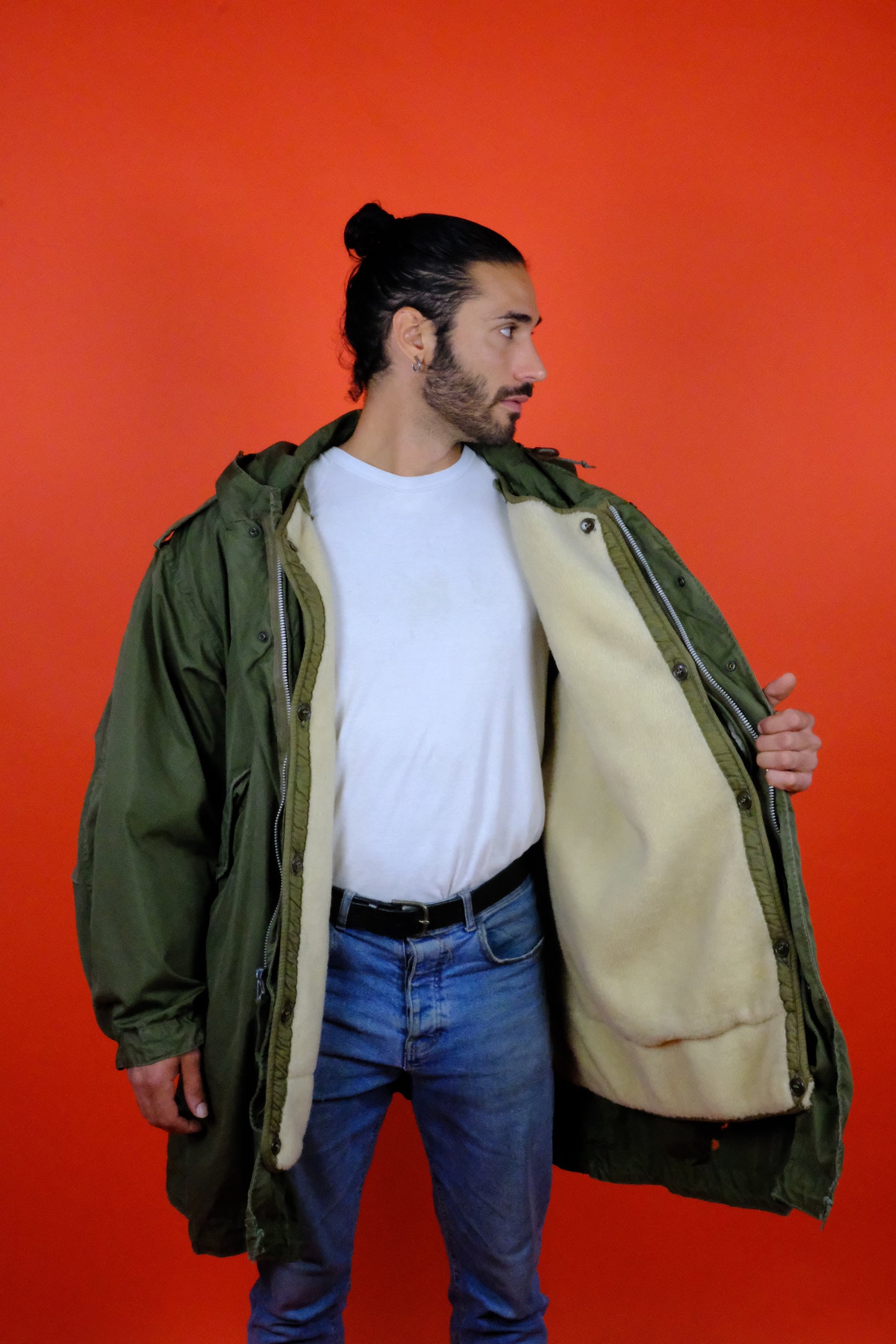 U.S. Army Parka OG M-51 w/ Shearling Detachable Lining Deadstock - vintage clothing clochard92.com