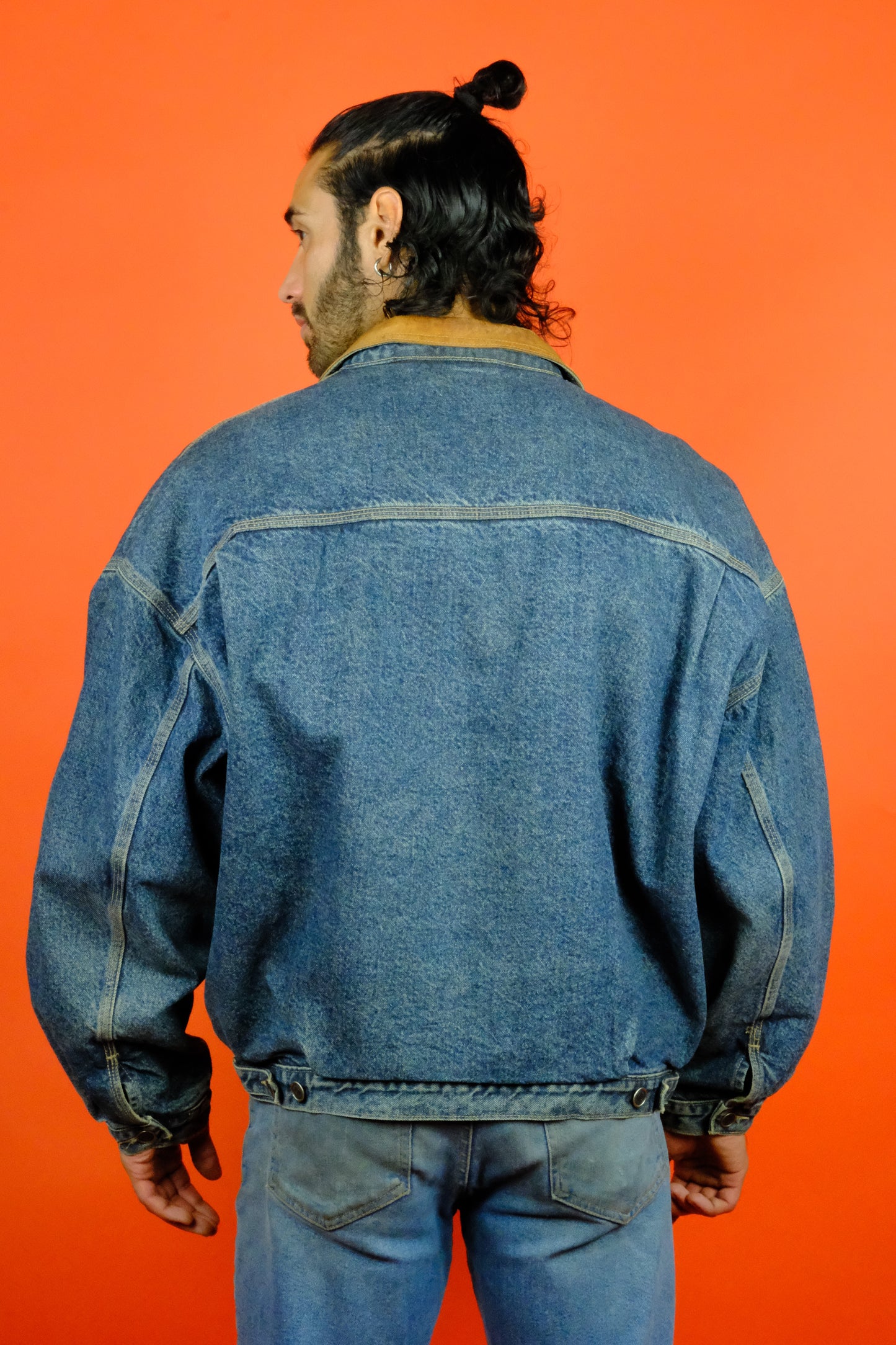 Levi's 'Silver Tab' Denim Trucker Jacket w/ Lining Corduroy Collar - vintage clothing clochard92.com