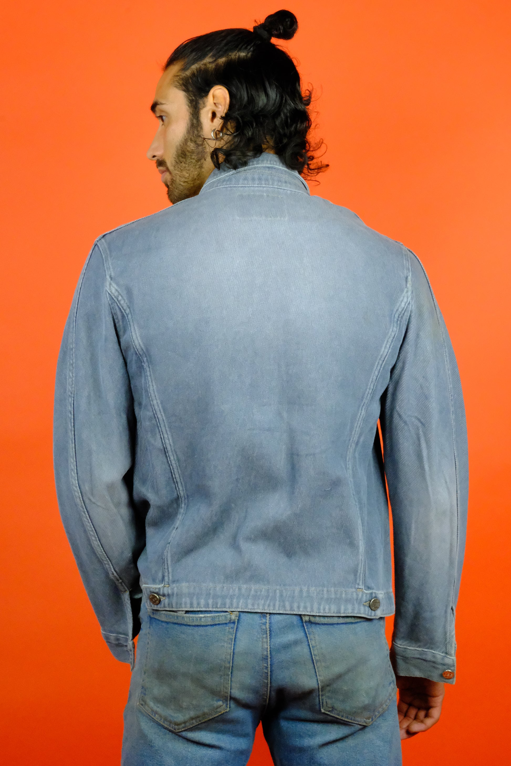 Lee Sanforized Faded Purple Denim Jacket 'XL' - vintage clothing clochard92.com