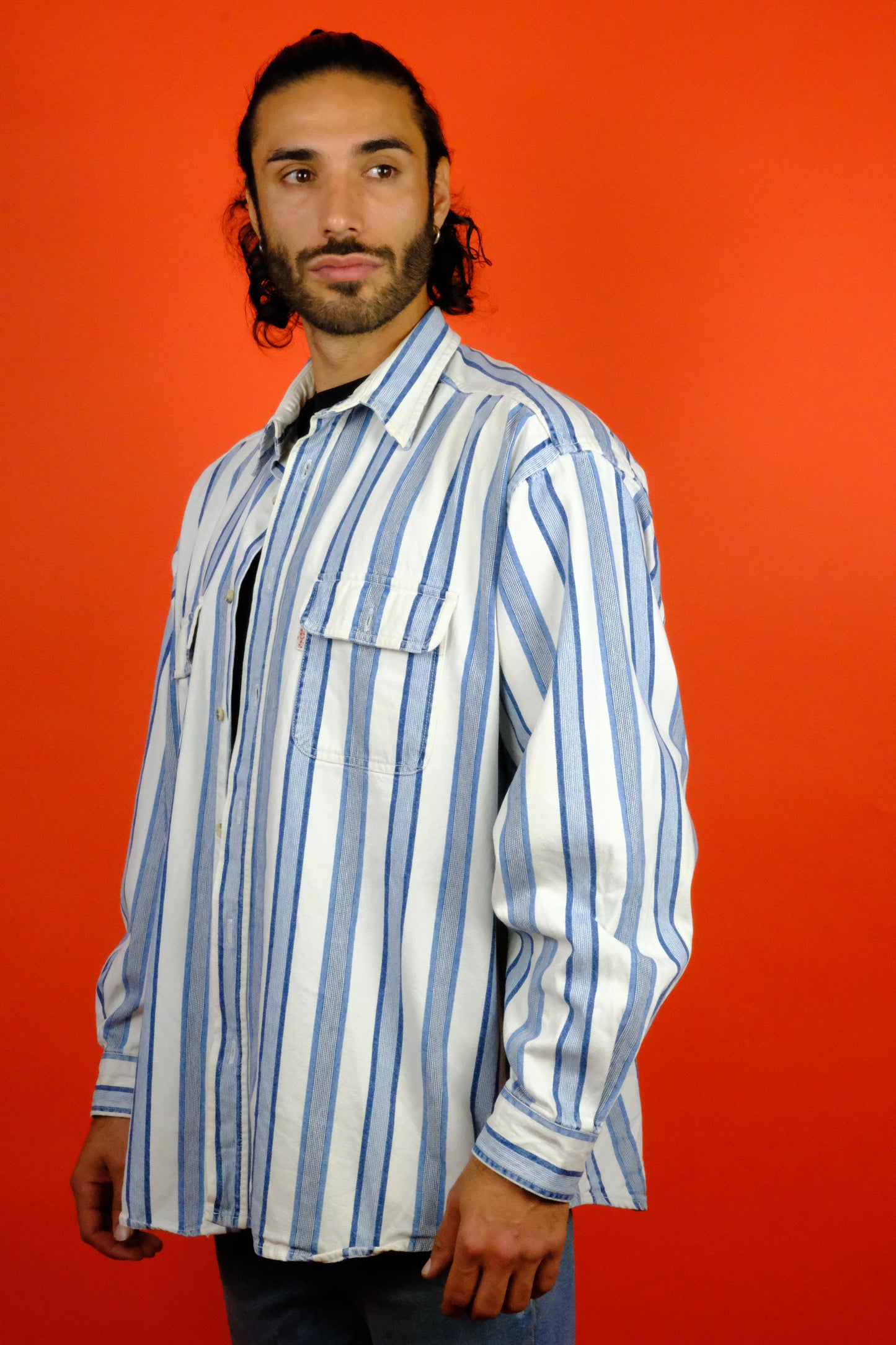 Levi's Striped Denim Shirts 'XL' - vintage clothing clochard92.com