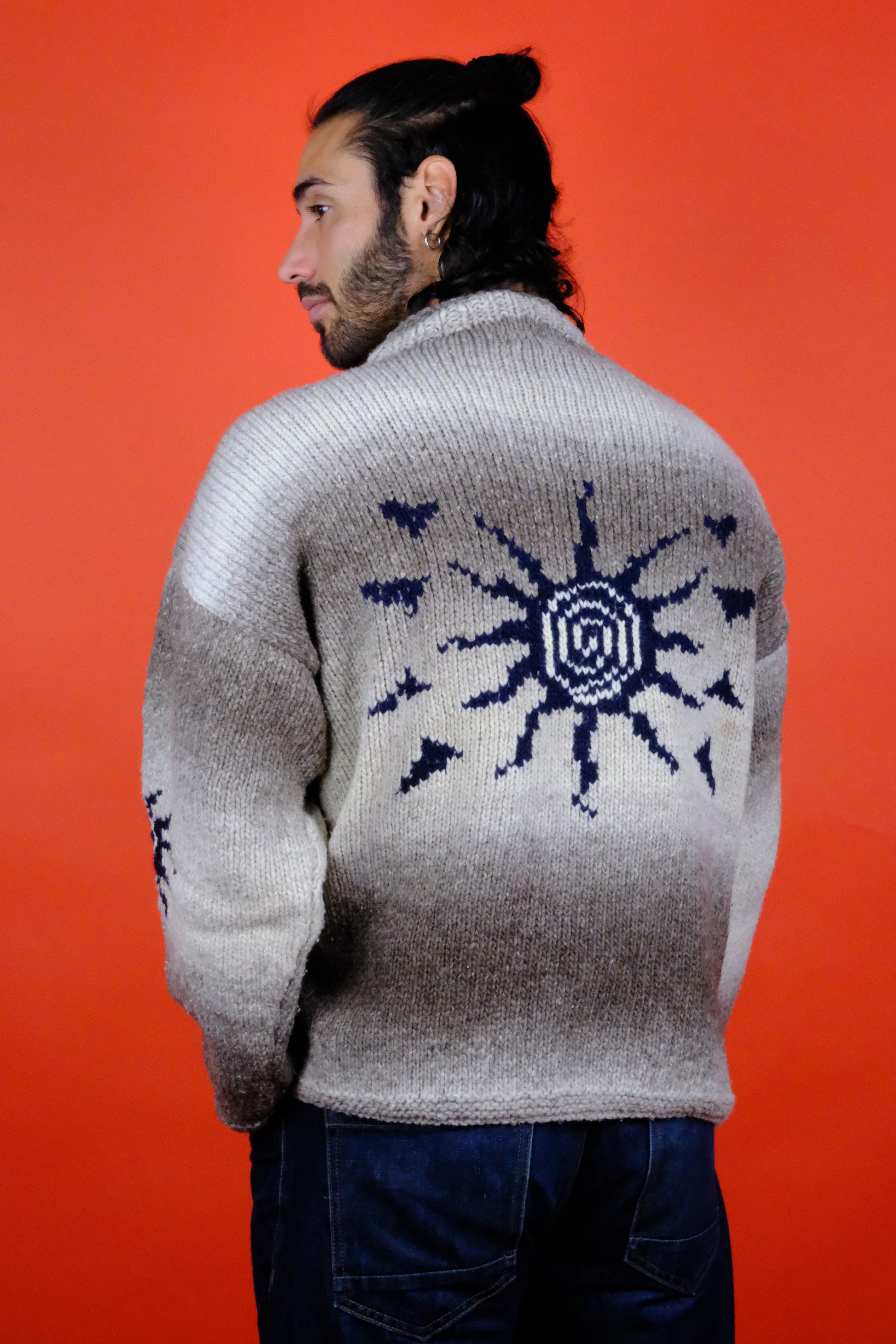 Frantic Hand Knitted Sweater 'L' - vintage clothing clochard92.com