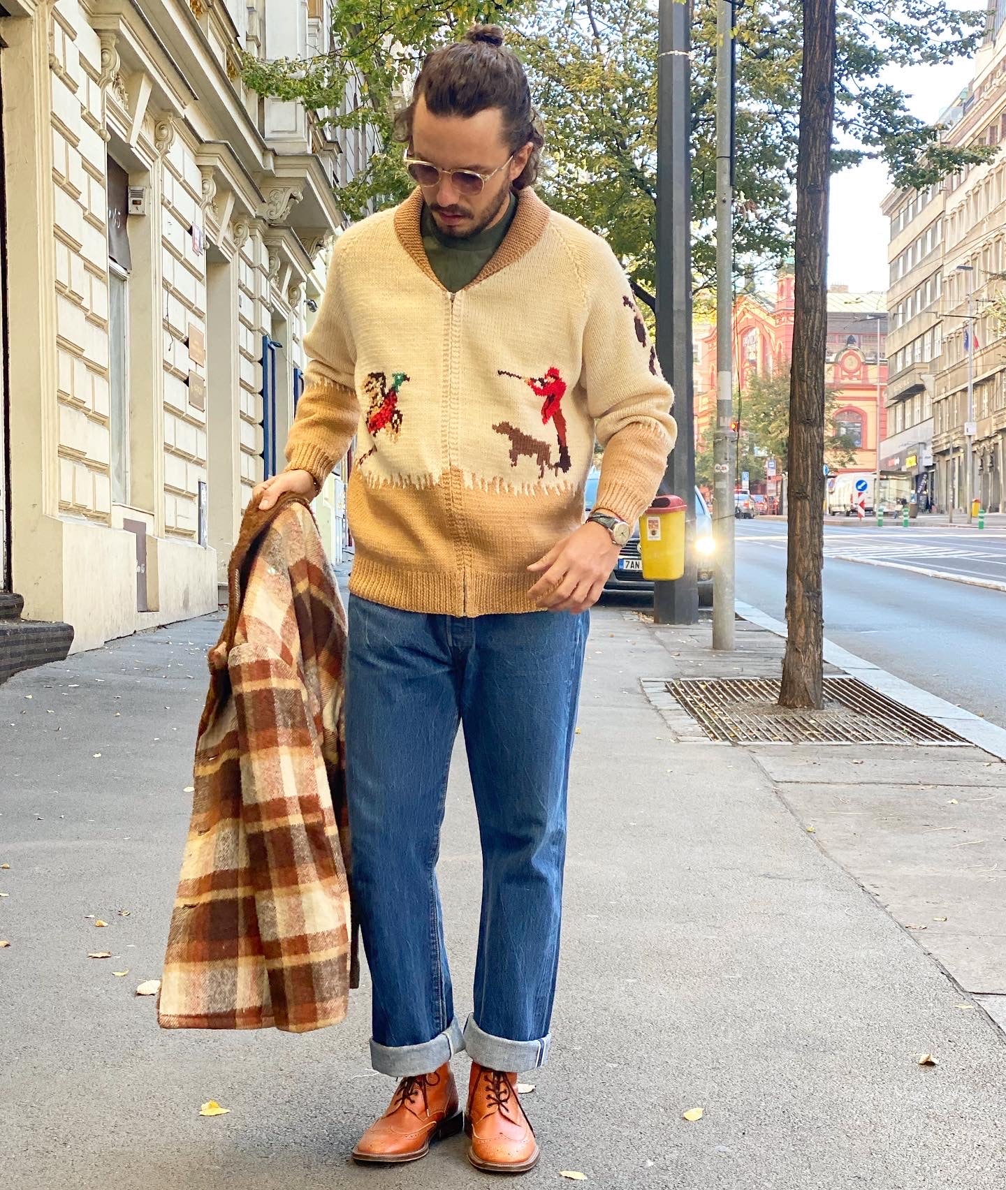 Handmade Pheasant Sweater Talon Zip 60s, clochard92.com