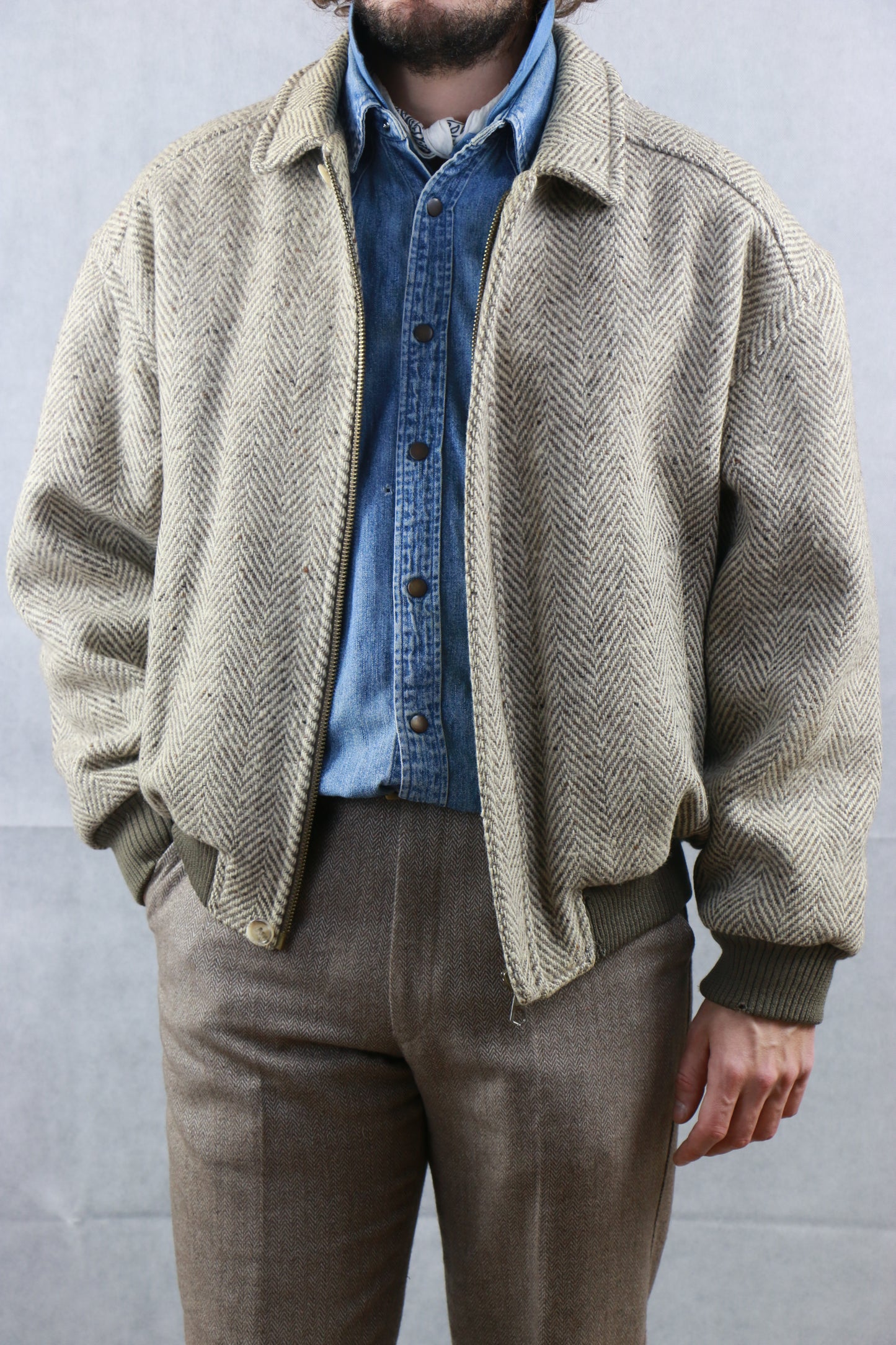 Tweed Bomber Jacket, clochard92.com
