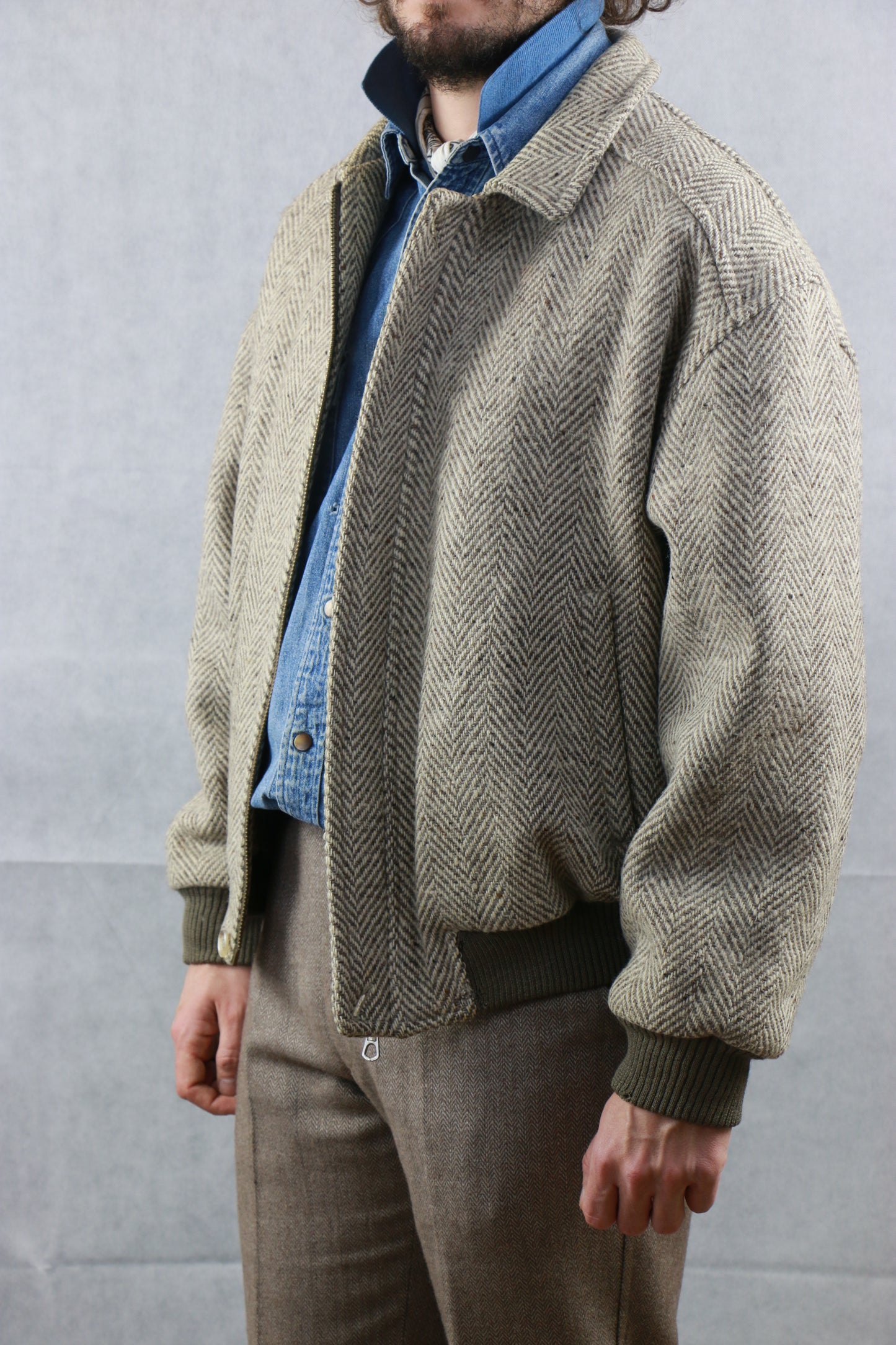 Tweed Bomber Jacket, clochard92.com
