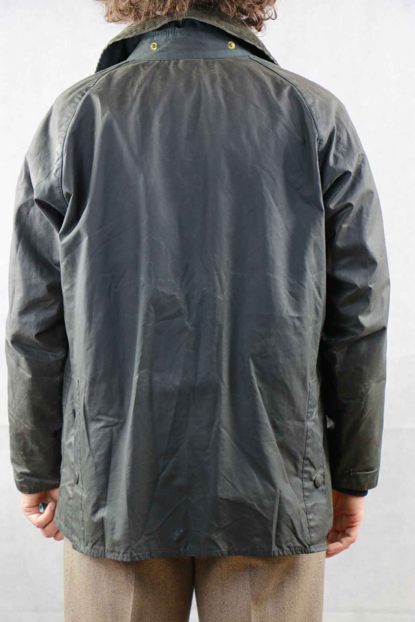 Barbour Bedale Jacket Blue Wax - vintage clothing clochard92.com