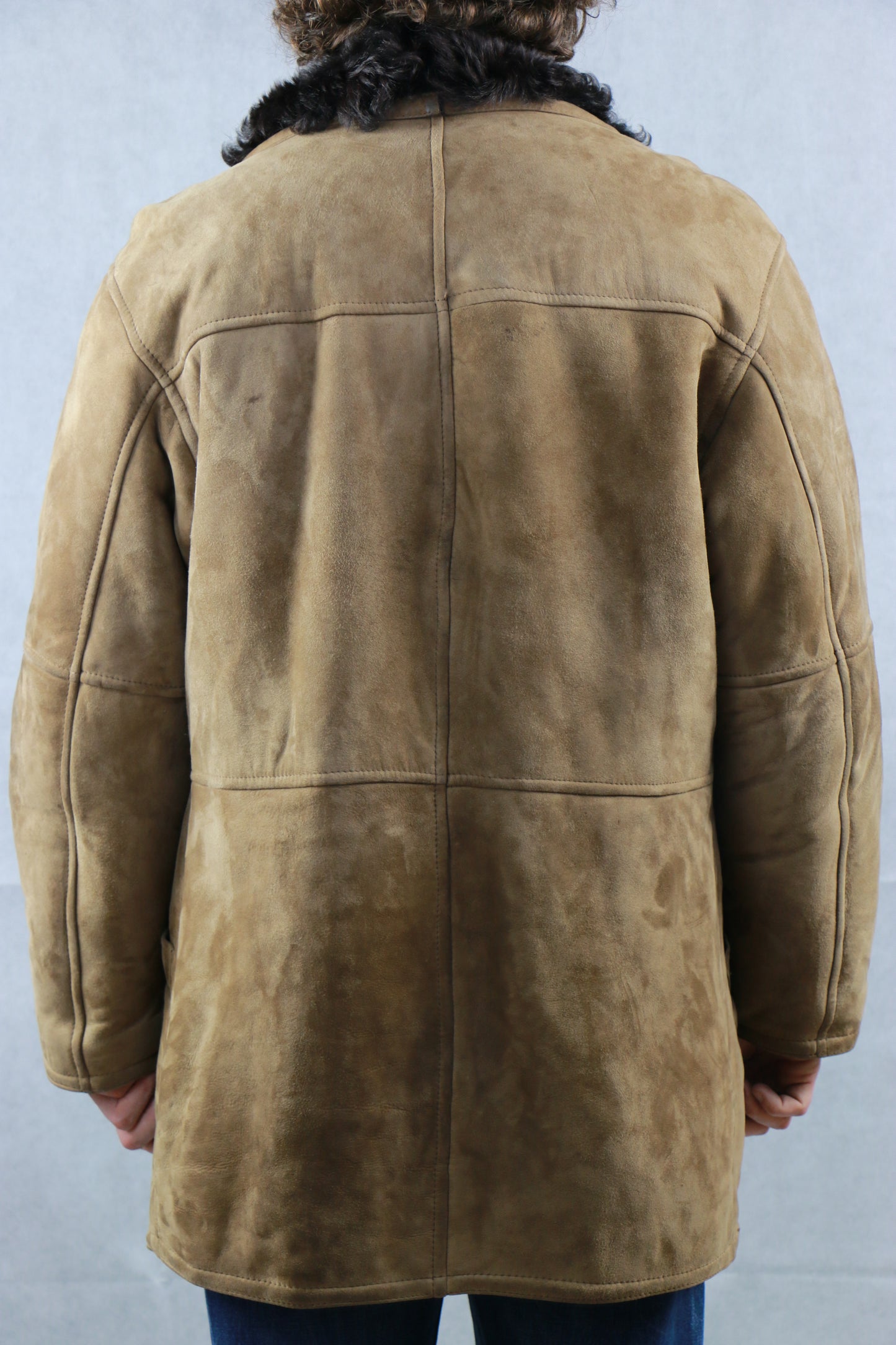 Shearling Coat in Brown/Black, clochard92.com