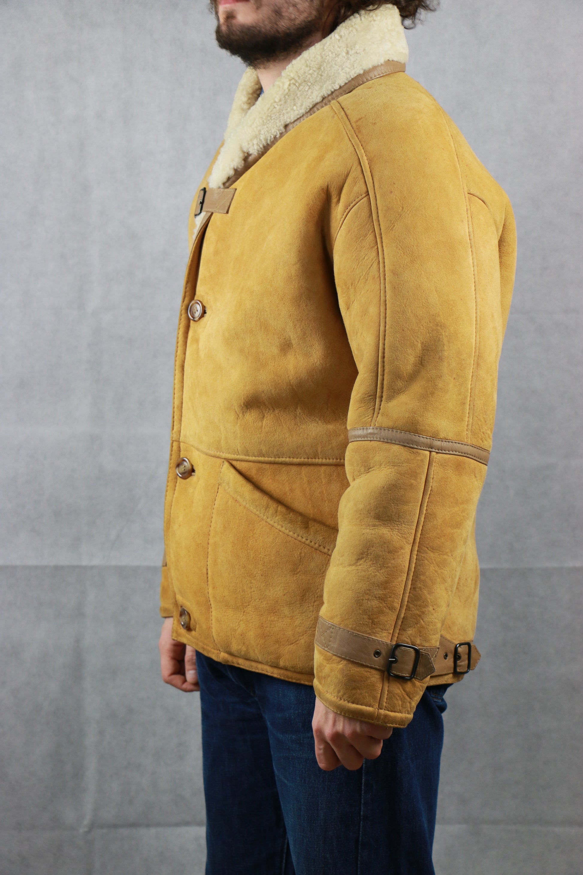 Shearling Jacket with belts, clochard92.com