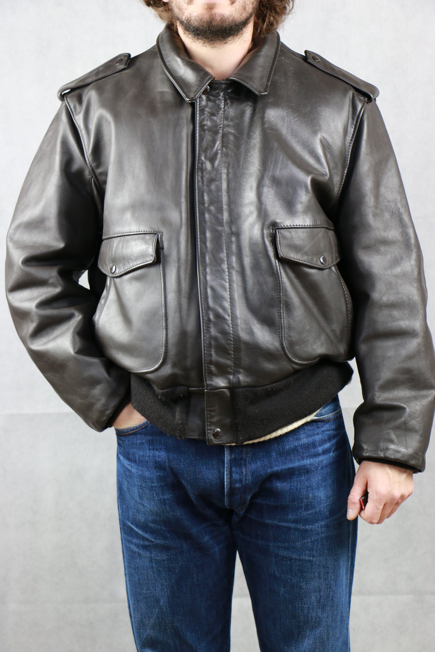 Type A-2 Schott 684 SM Leather Jacket, clochard92.com