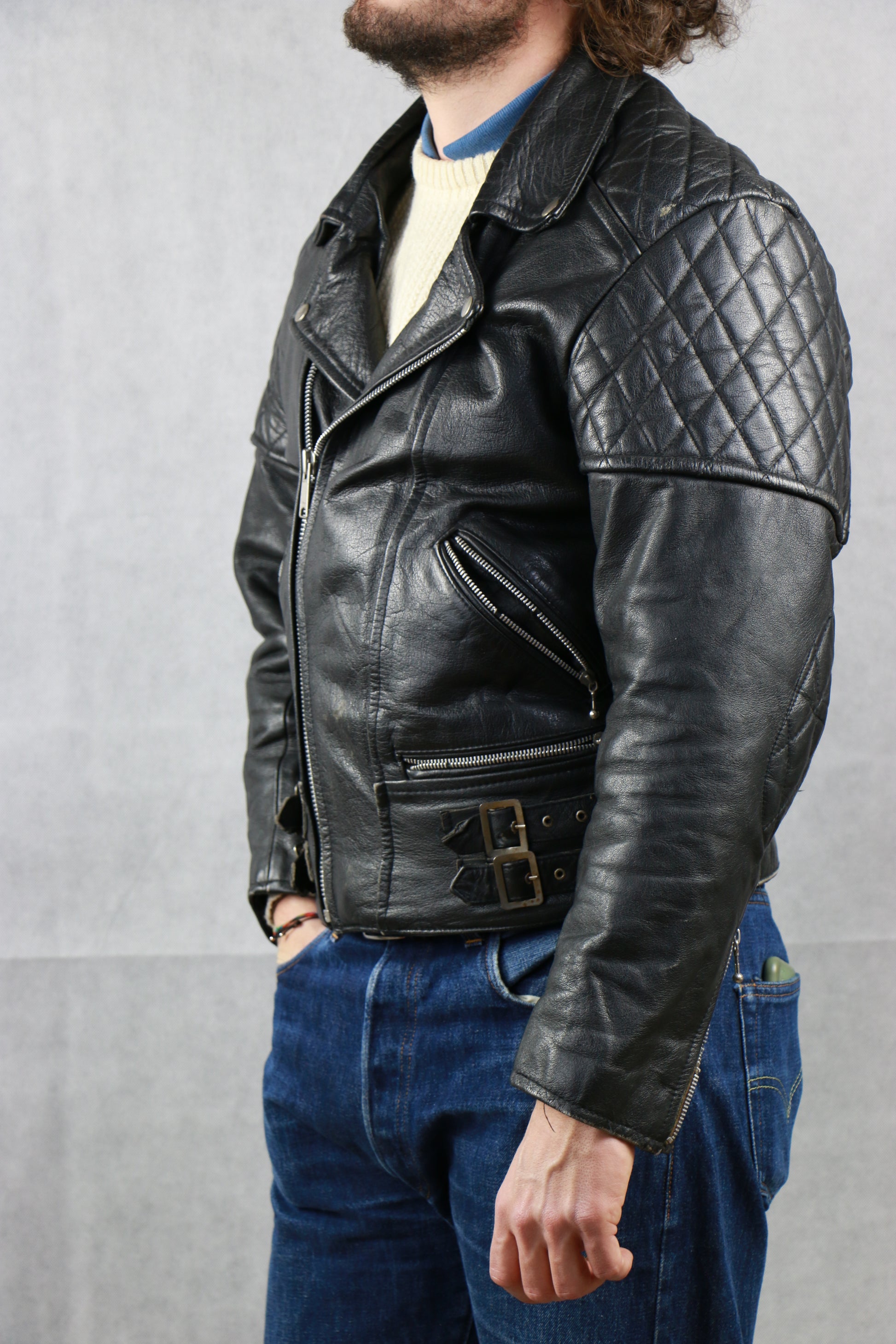 SKIN Biker Leather Jacket, clochard92.myshopify.com