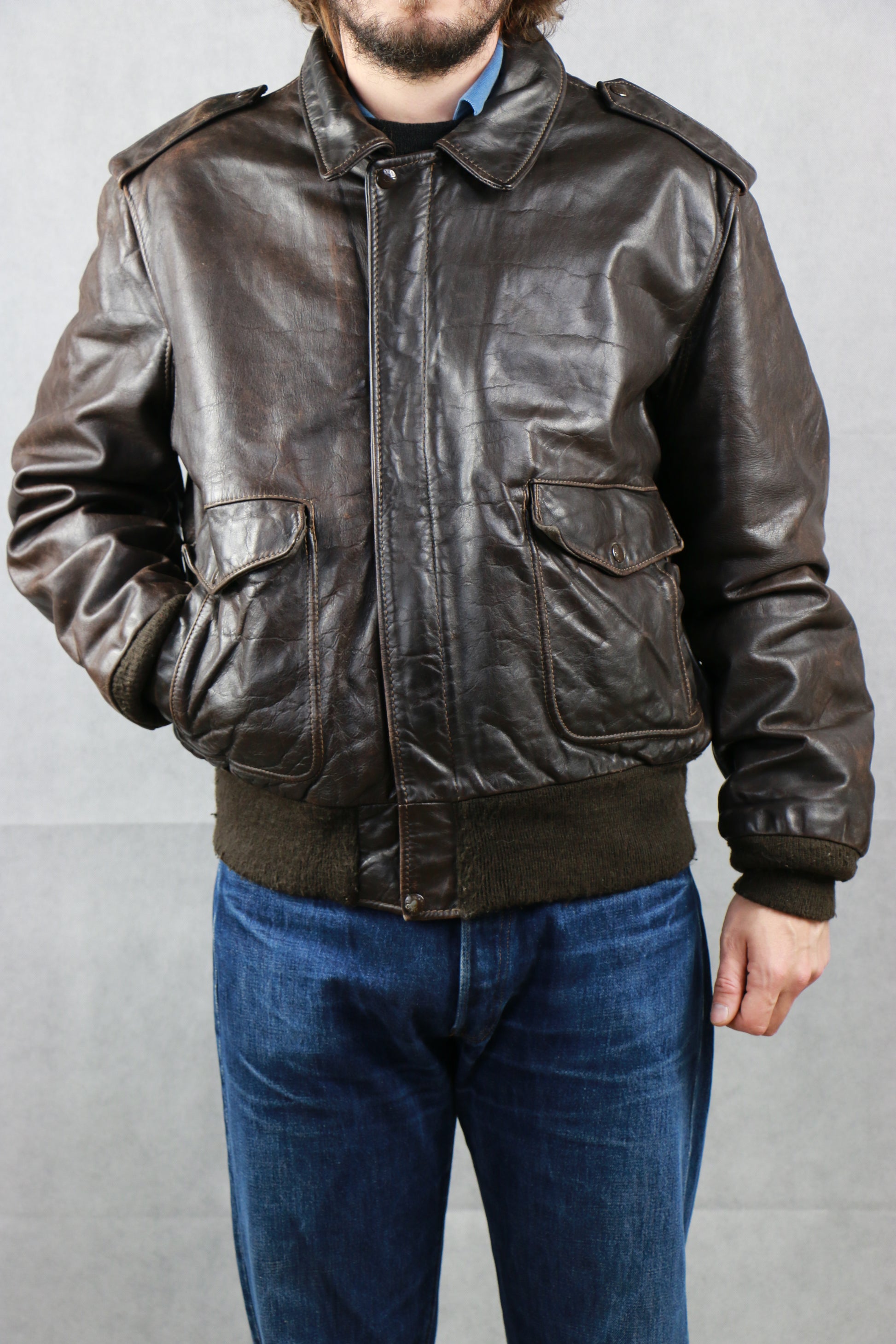 Schott Type A-2 Leather Jacket, clochard92.com