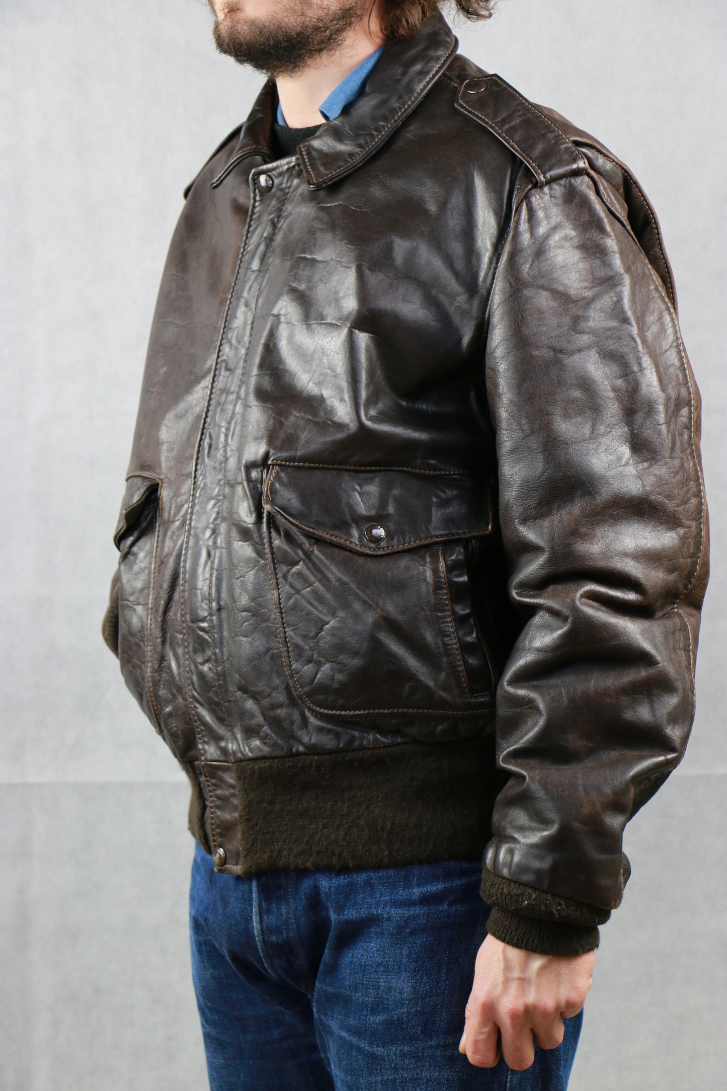 Schott Type A-2 Leather Jacket, clochard92.com