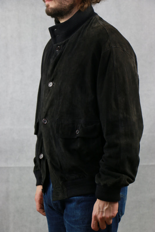Blue Suede Leather Jacket, clochard92.com