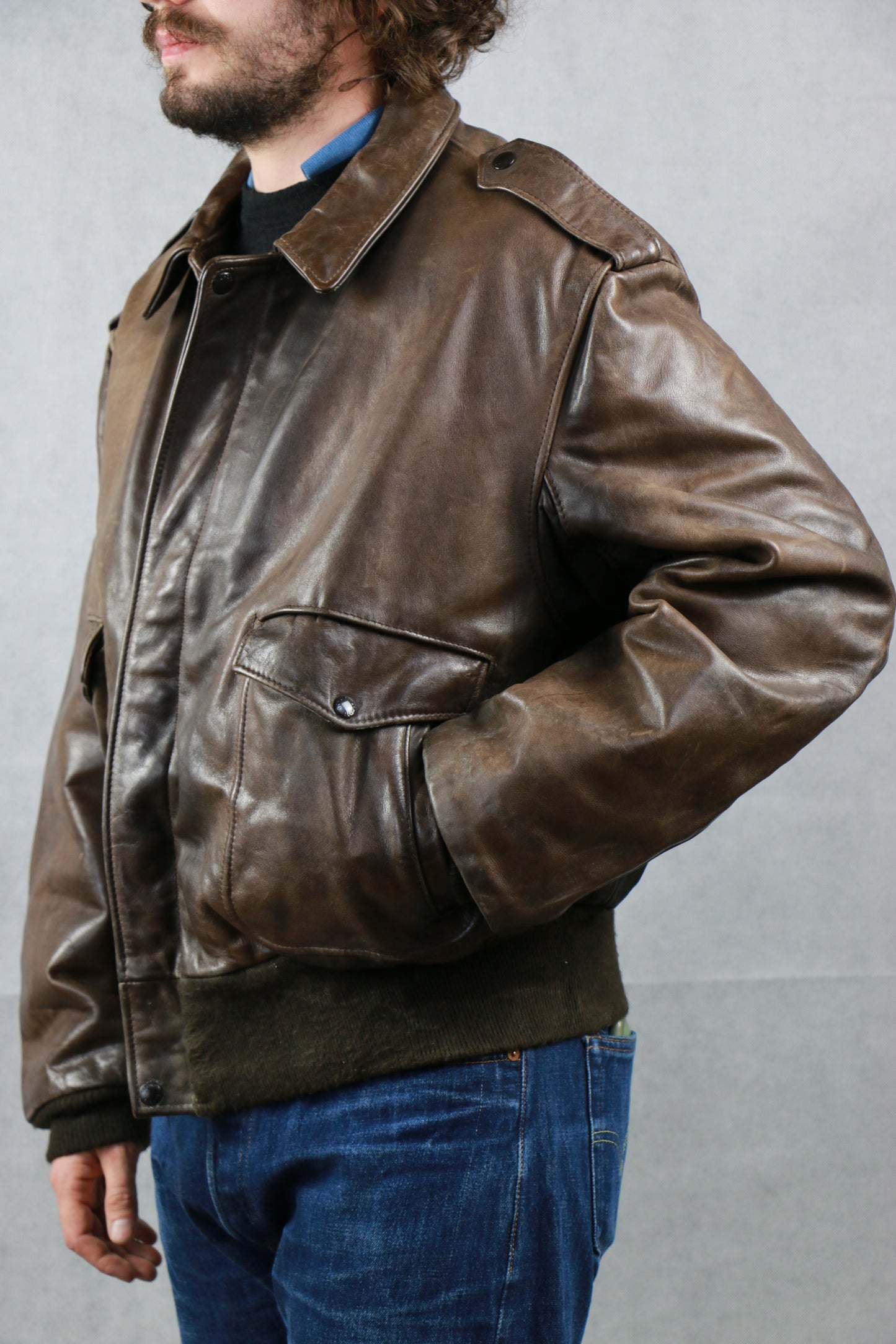 Schott 184 SM Leather Jacket Type A-2, clochard92.com