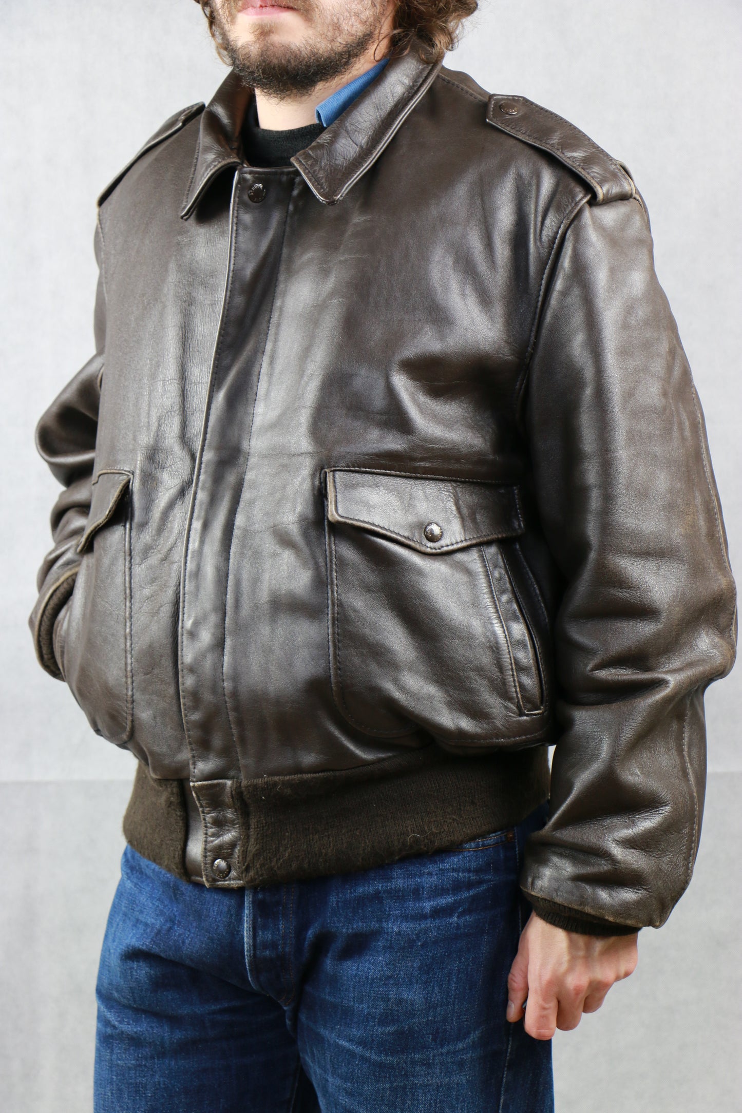 Schott 684 SM Type A-2 Leather Jacket, clochard92.com