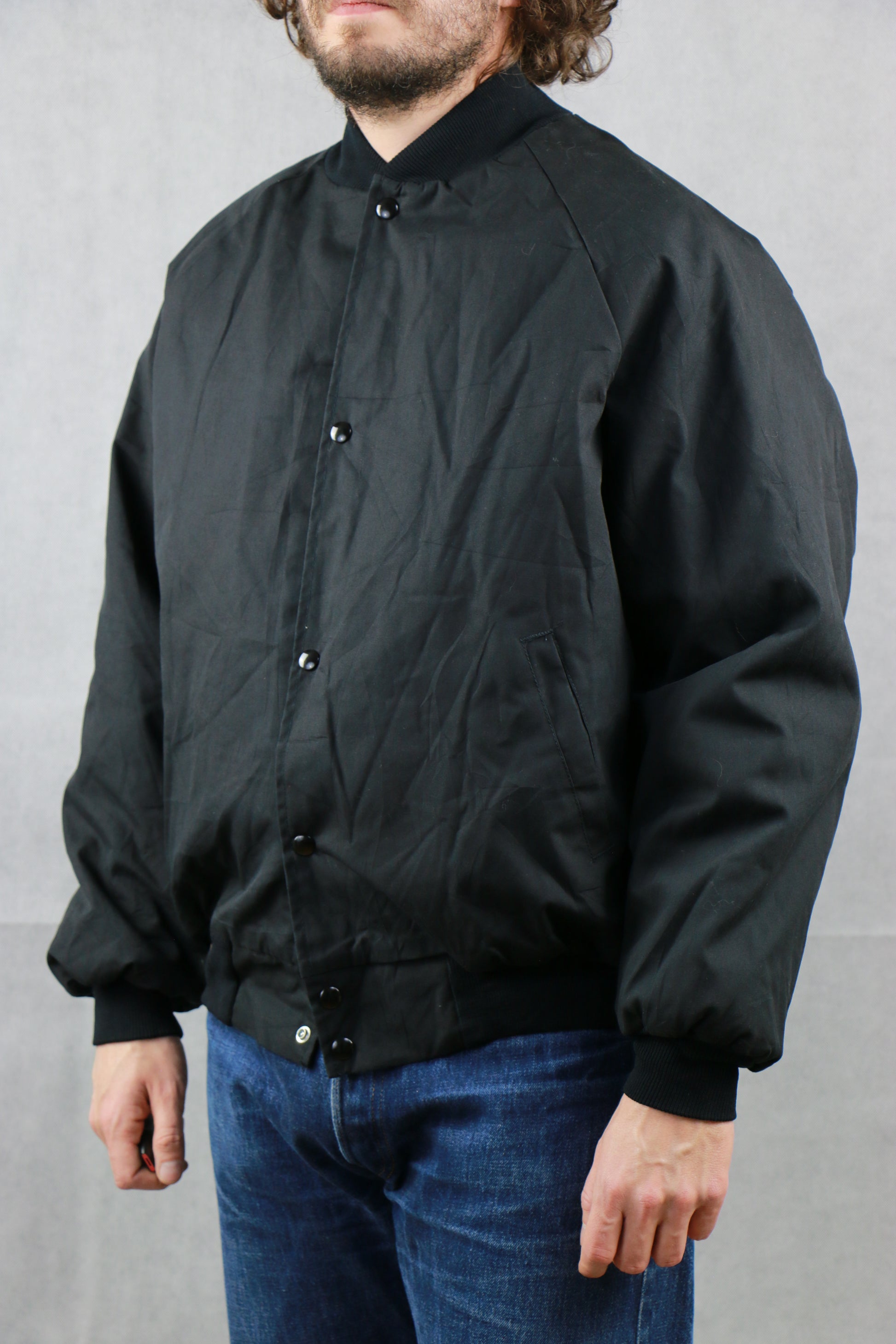 Black Sport Varsity Jacket, clochard92.com