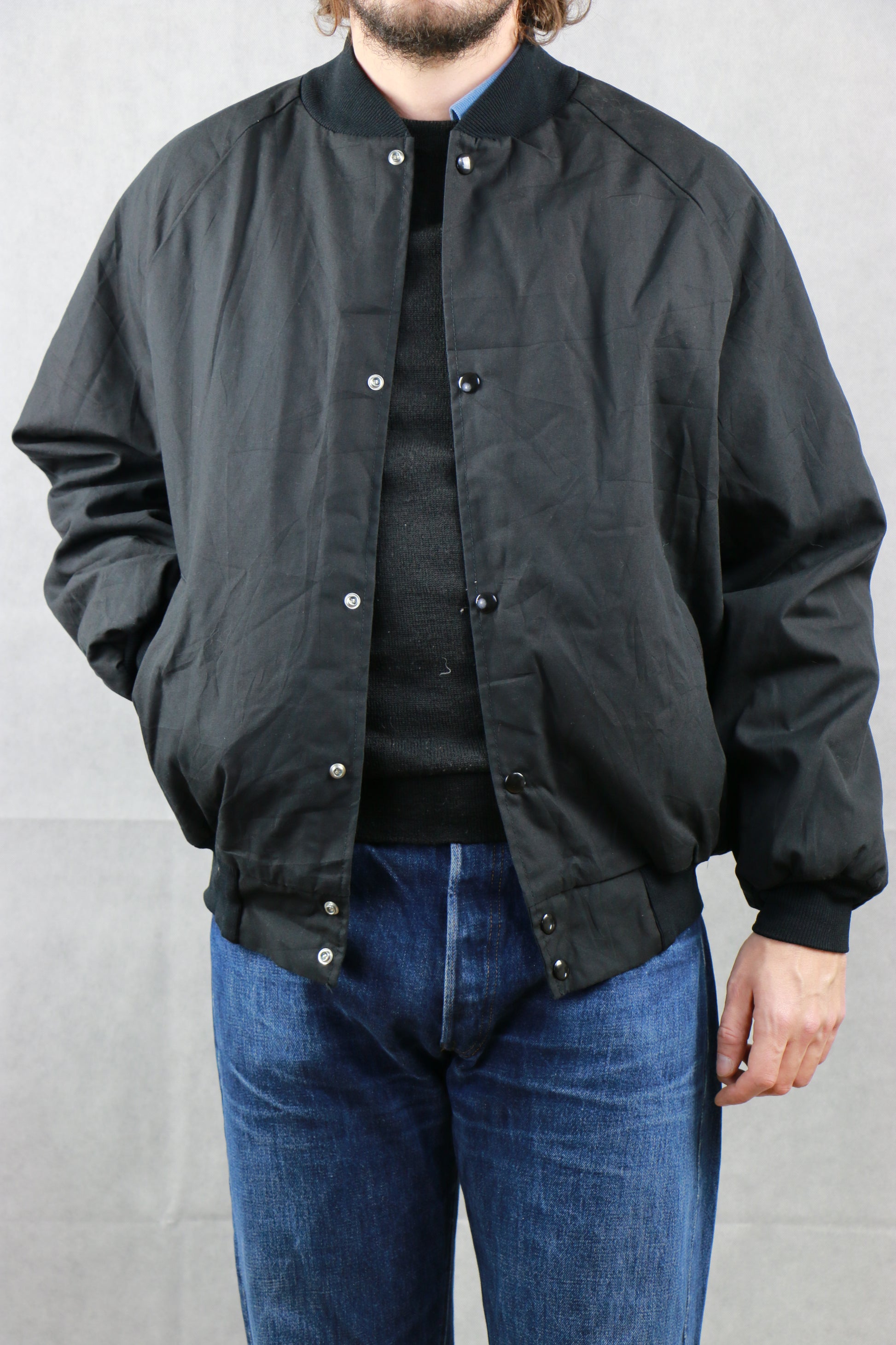 Black Sport Varsity Jacket, clochard92.com