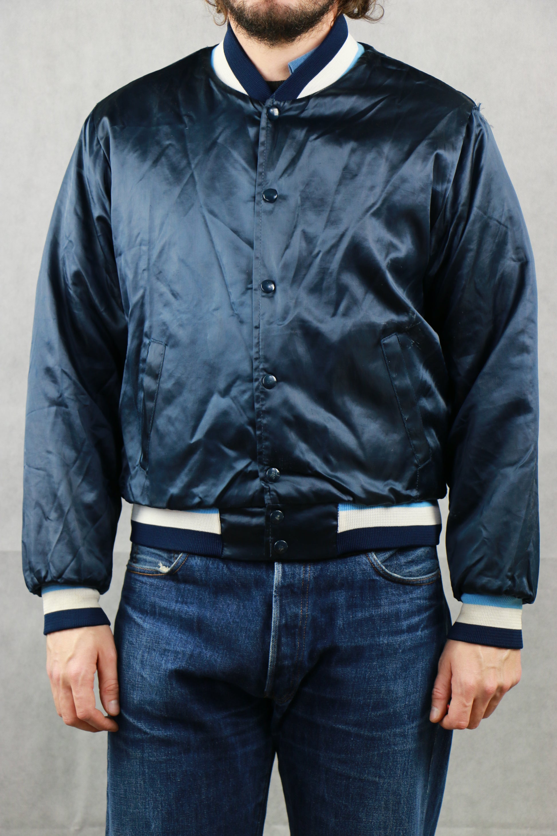 Varsity Jacket Dark Blue, clochard92.com