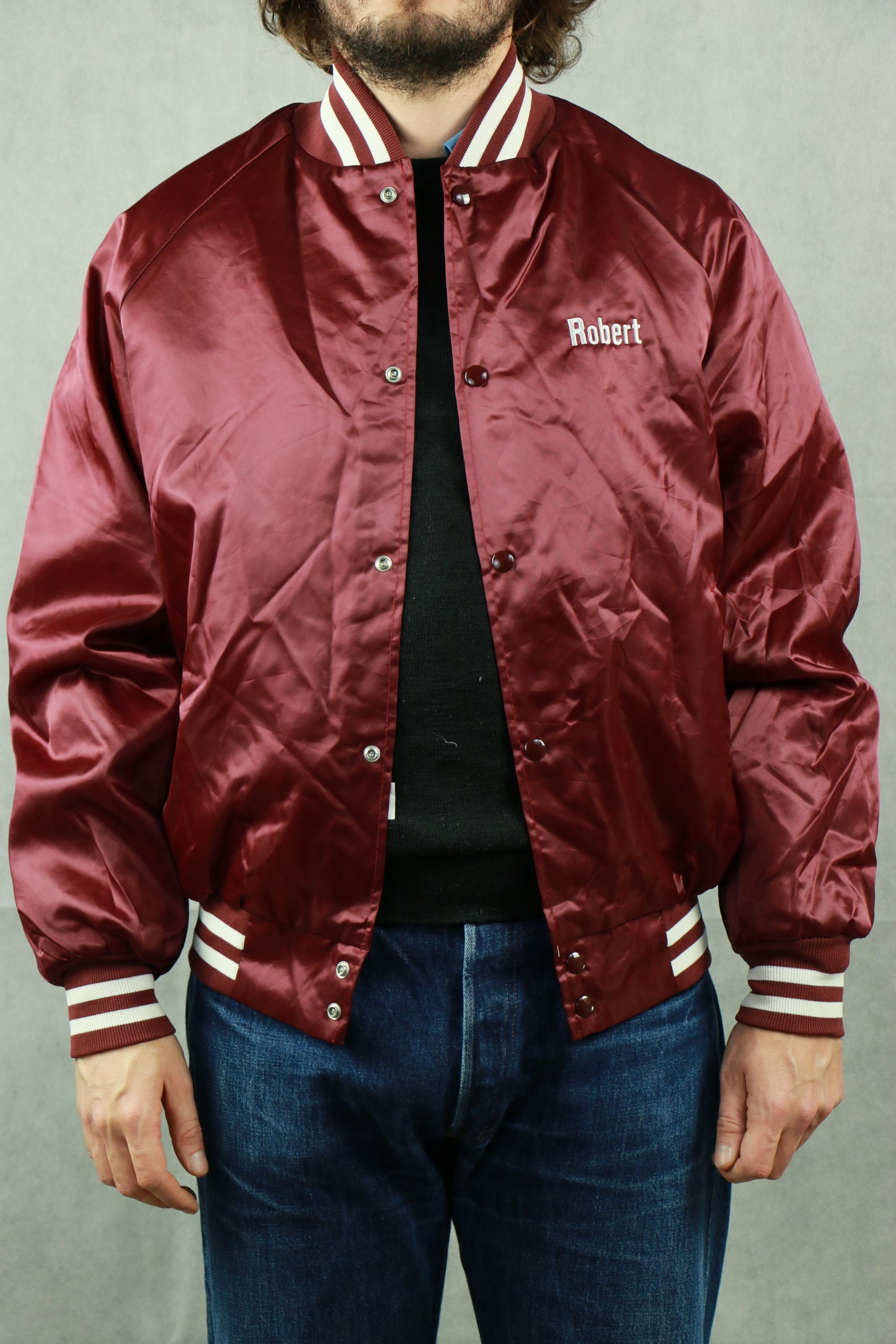 Burgundy Varsity Jacket, clochard92.com