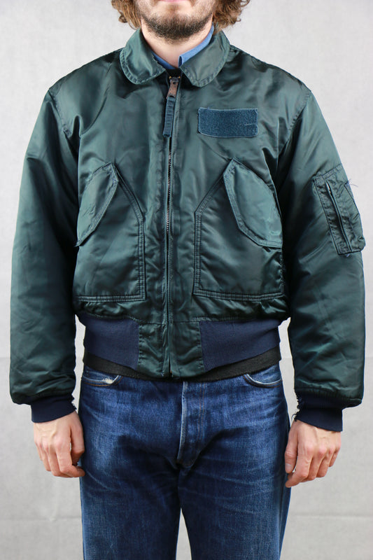 Alpha Bomber Jacket MA-1 Blue- vintage clothing clochard92.com